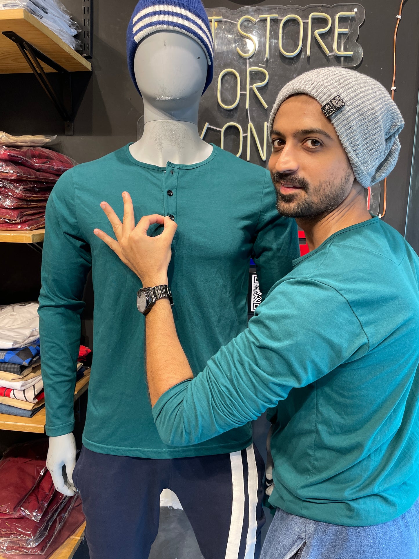 Harbour Blue Henley