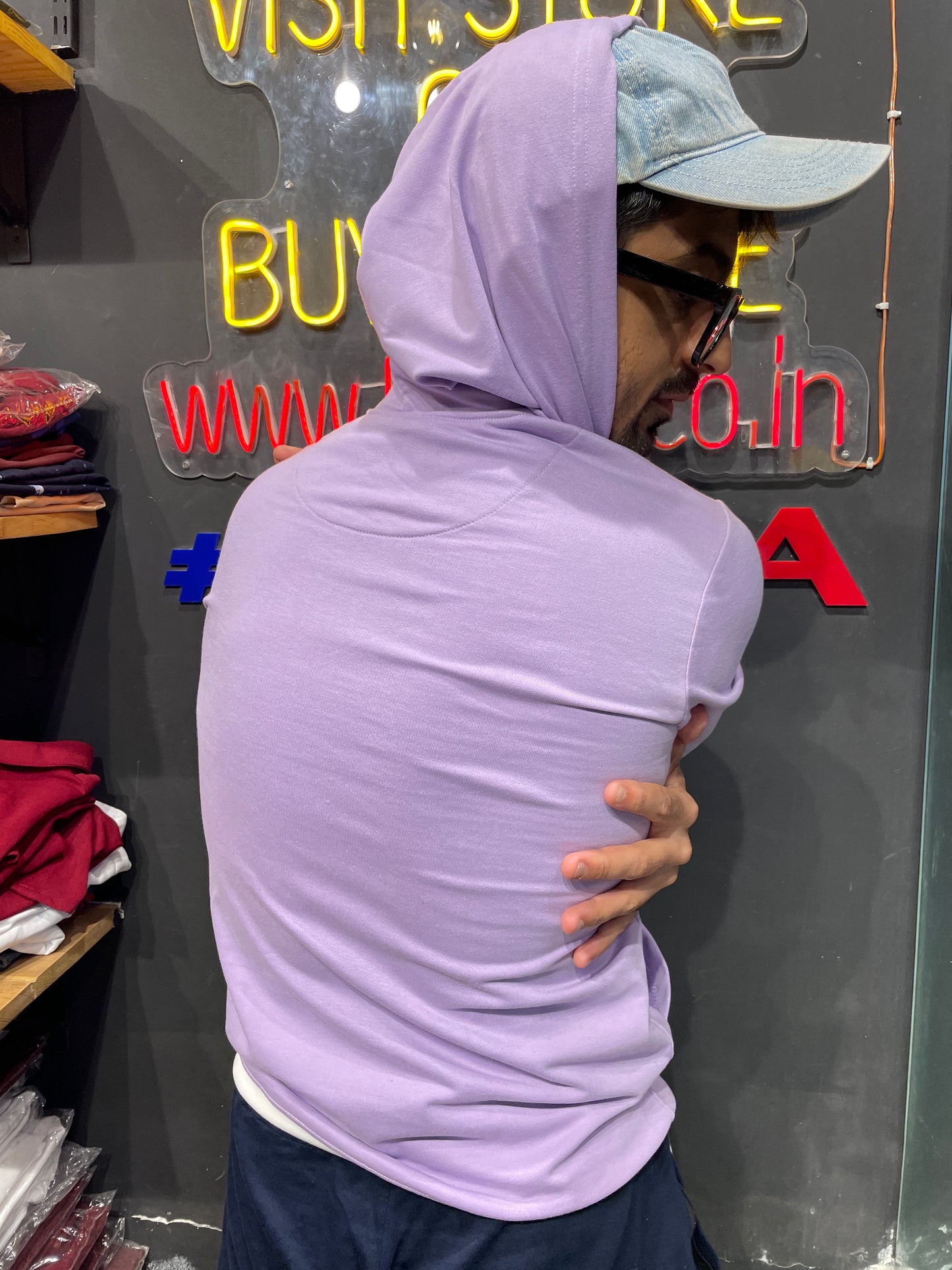 Lavender Combination Hoodie