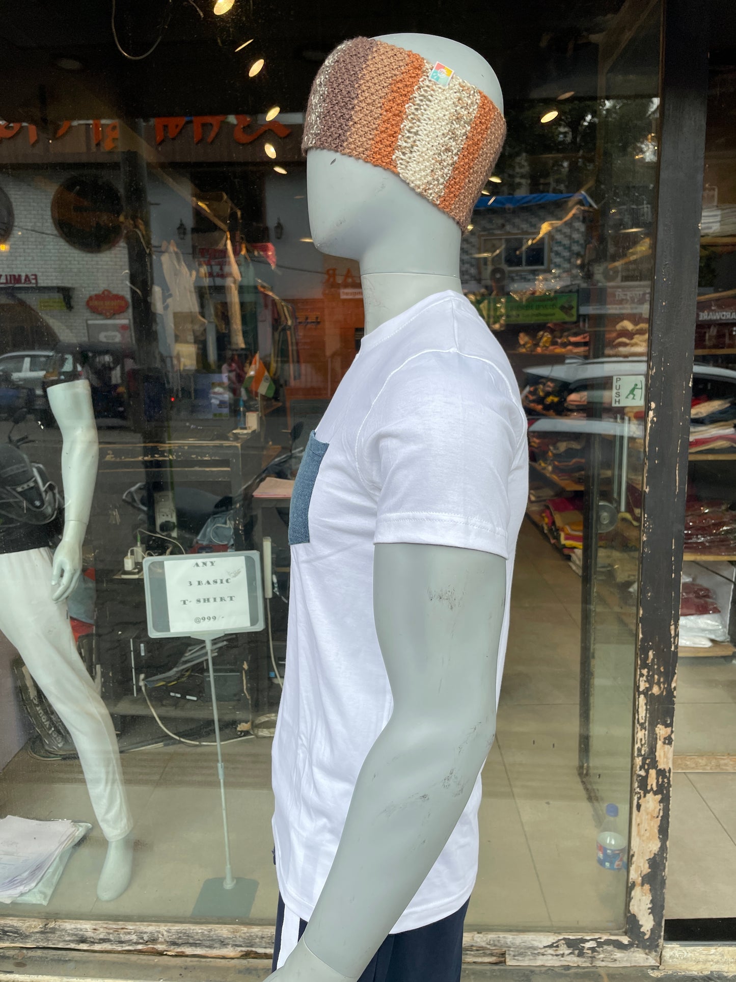 White Denim Pocket Tee