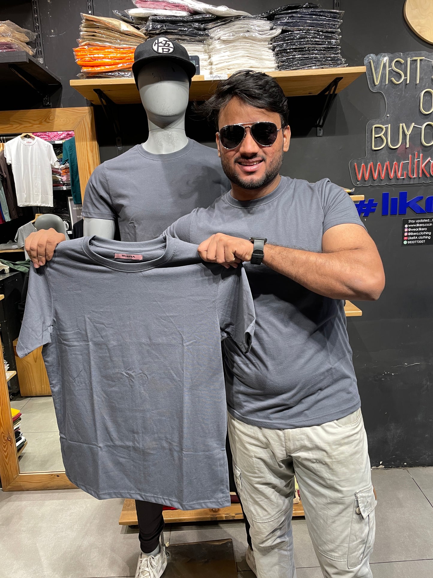 Steel Grey Basic Tshirt