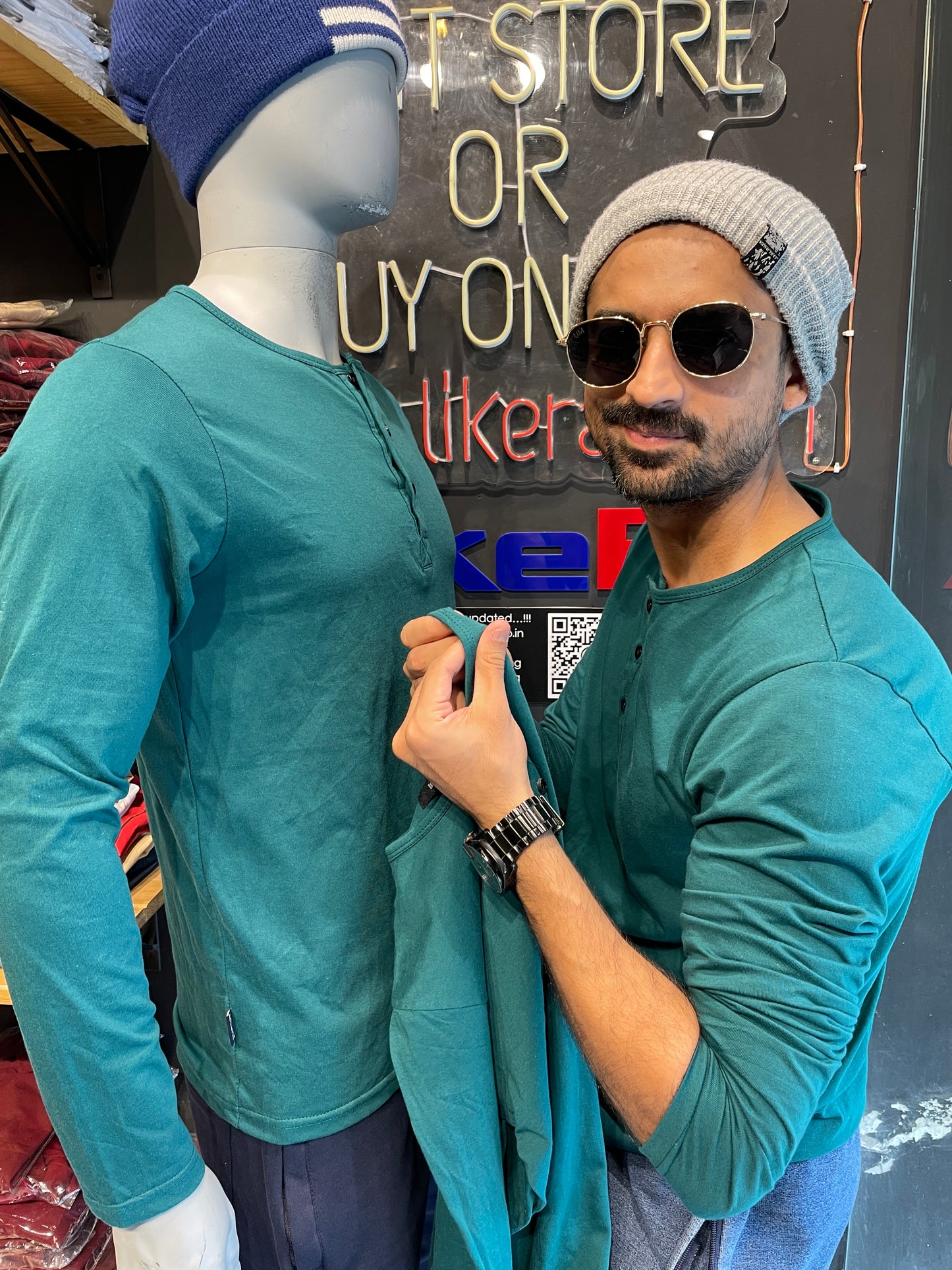 Harbour Blue Henley