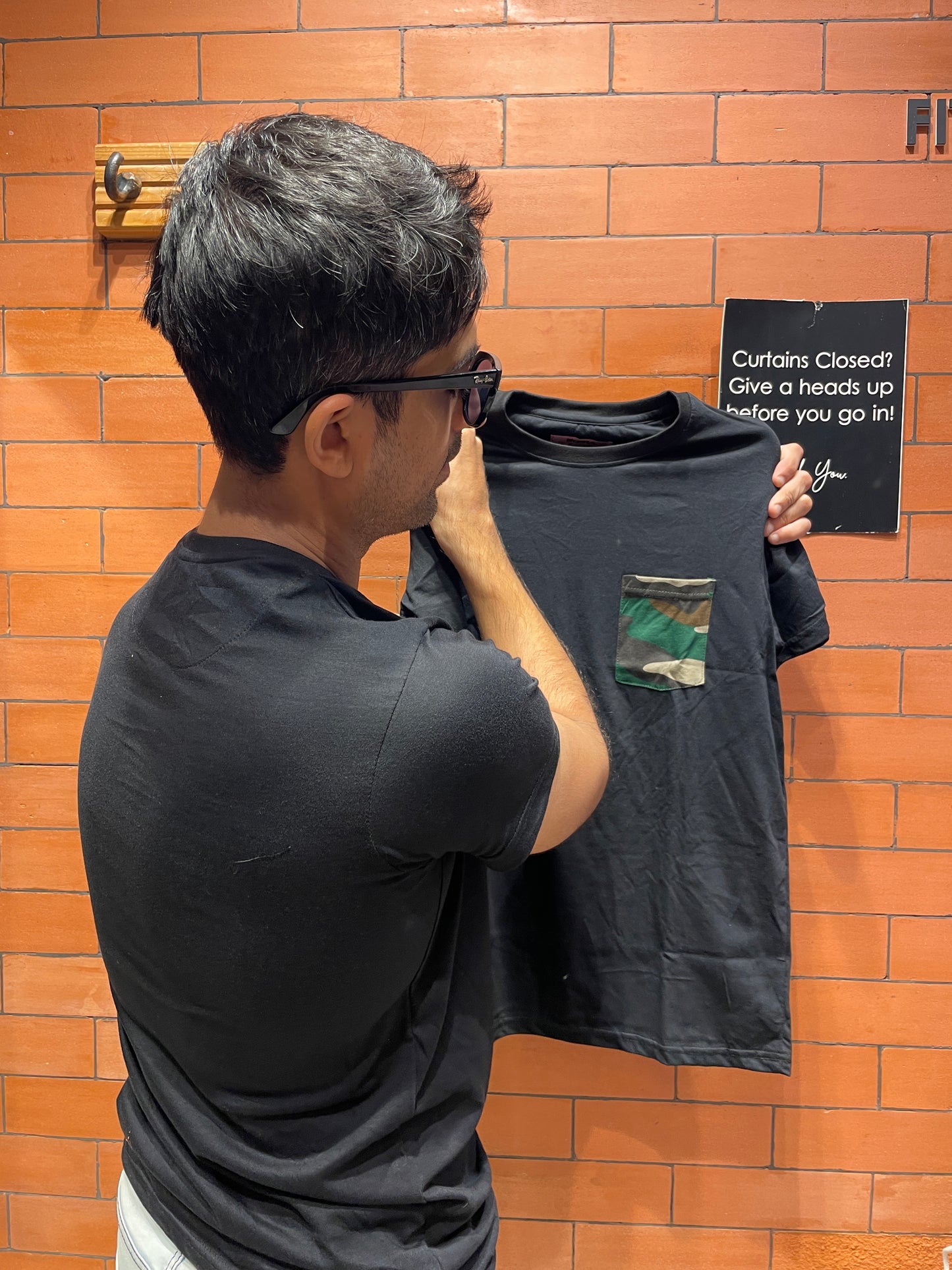 Black Army Pocket Tee