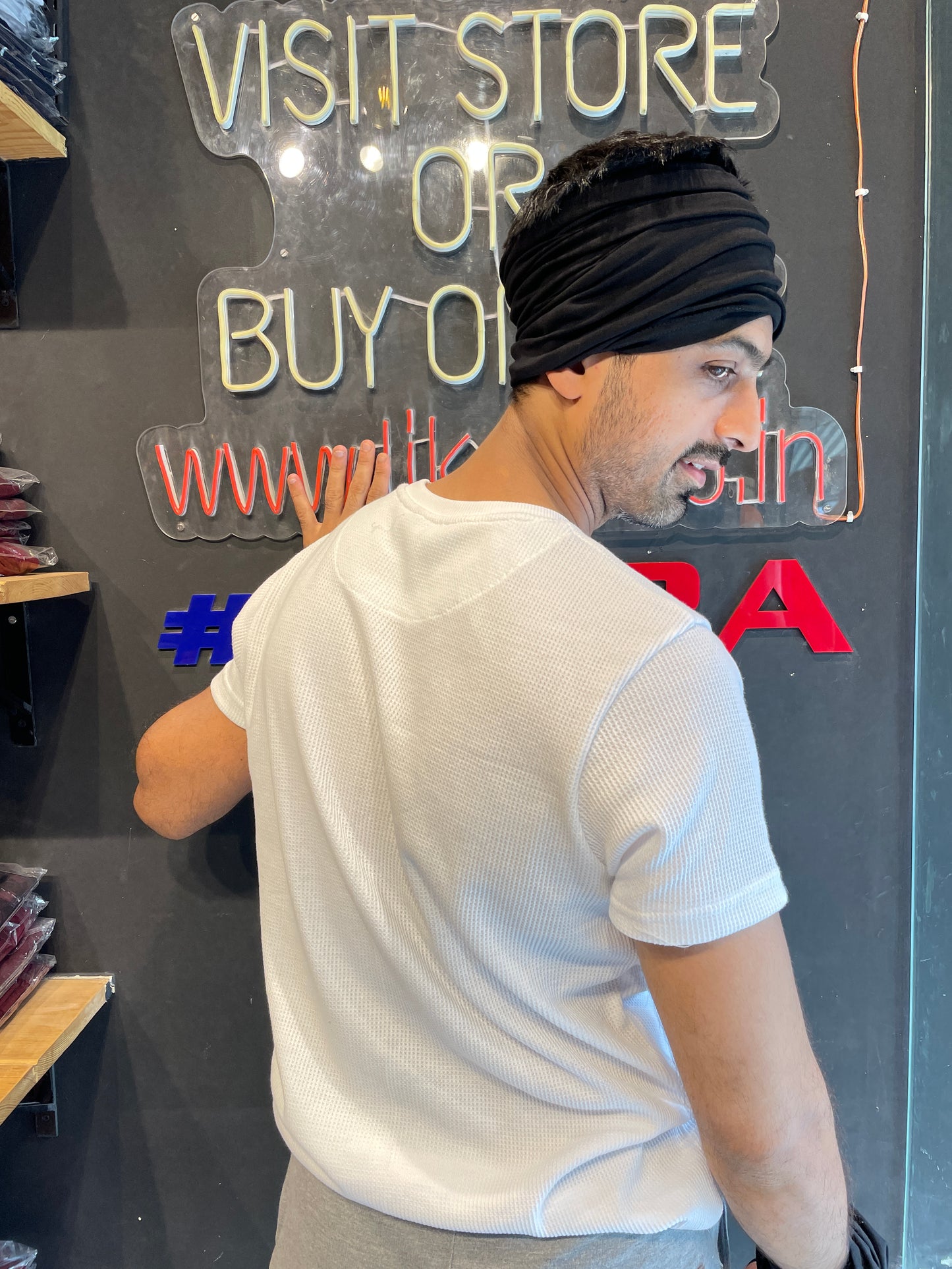 Black colour Head Wrap