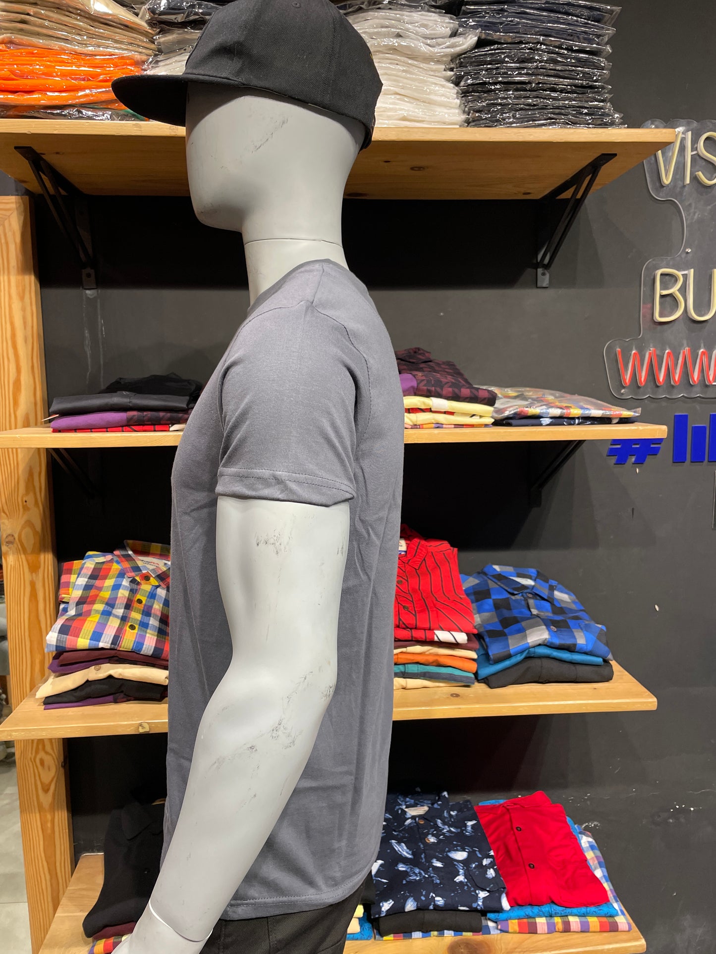 Steel Grey Basic Tshirt