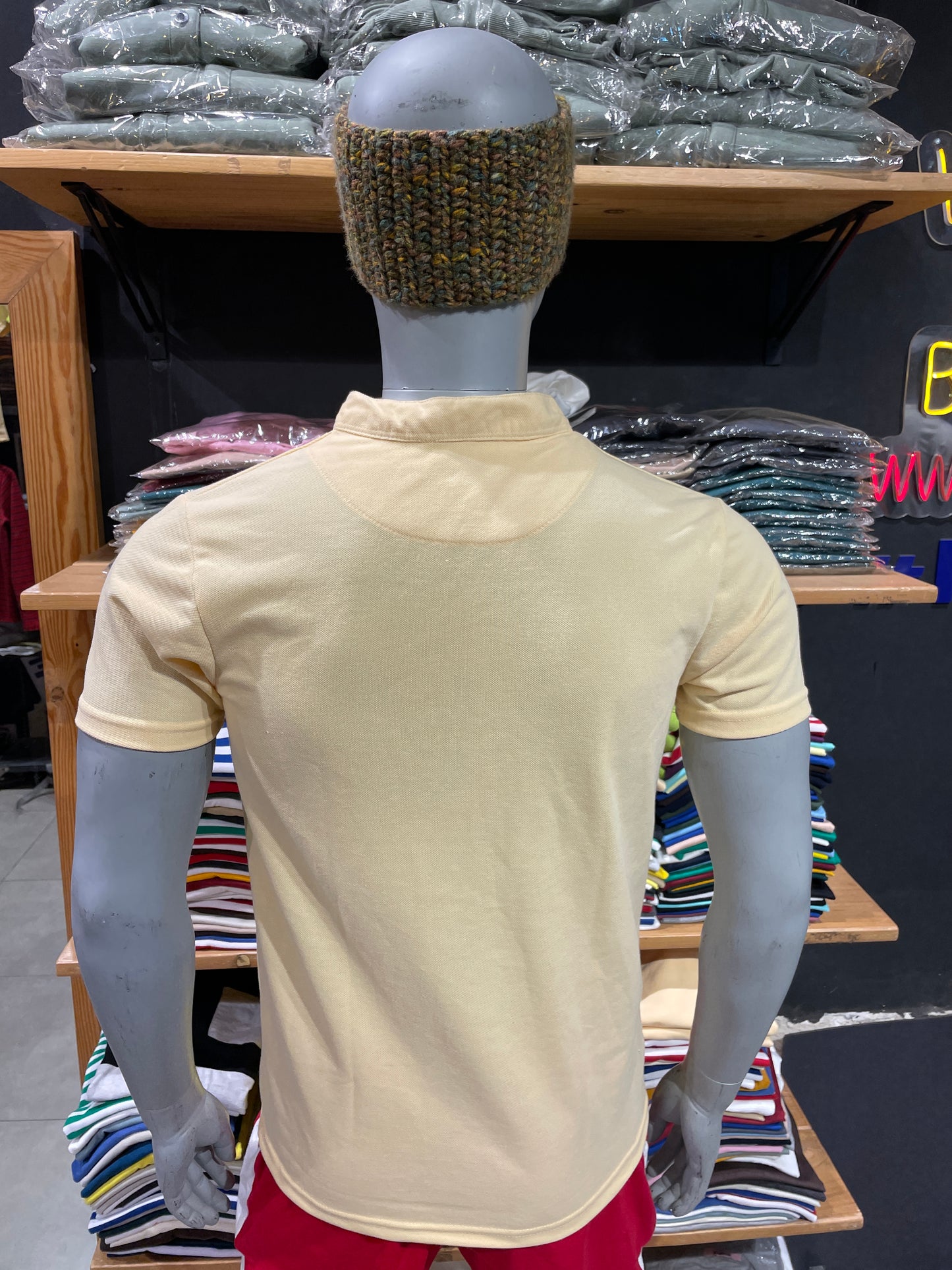 Fawn Chinese Collar Tee