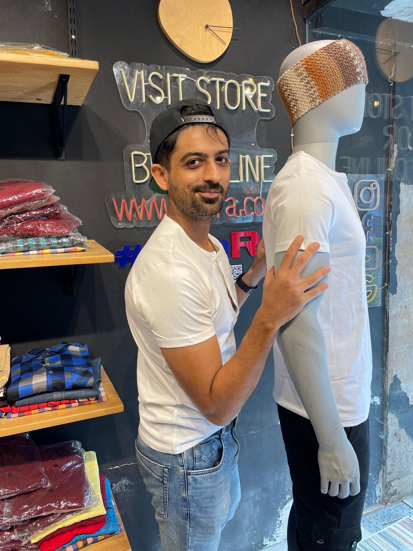 White Henley T-shirt