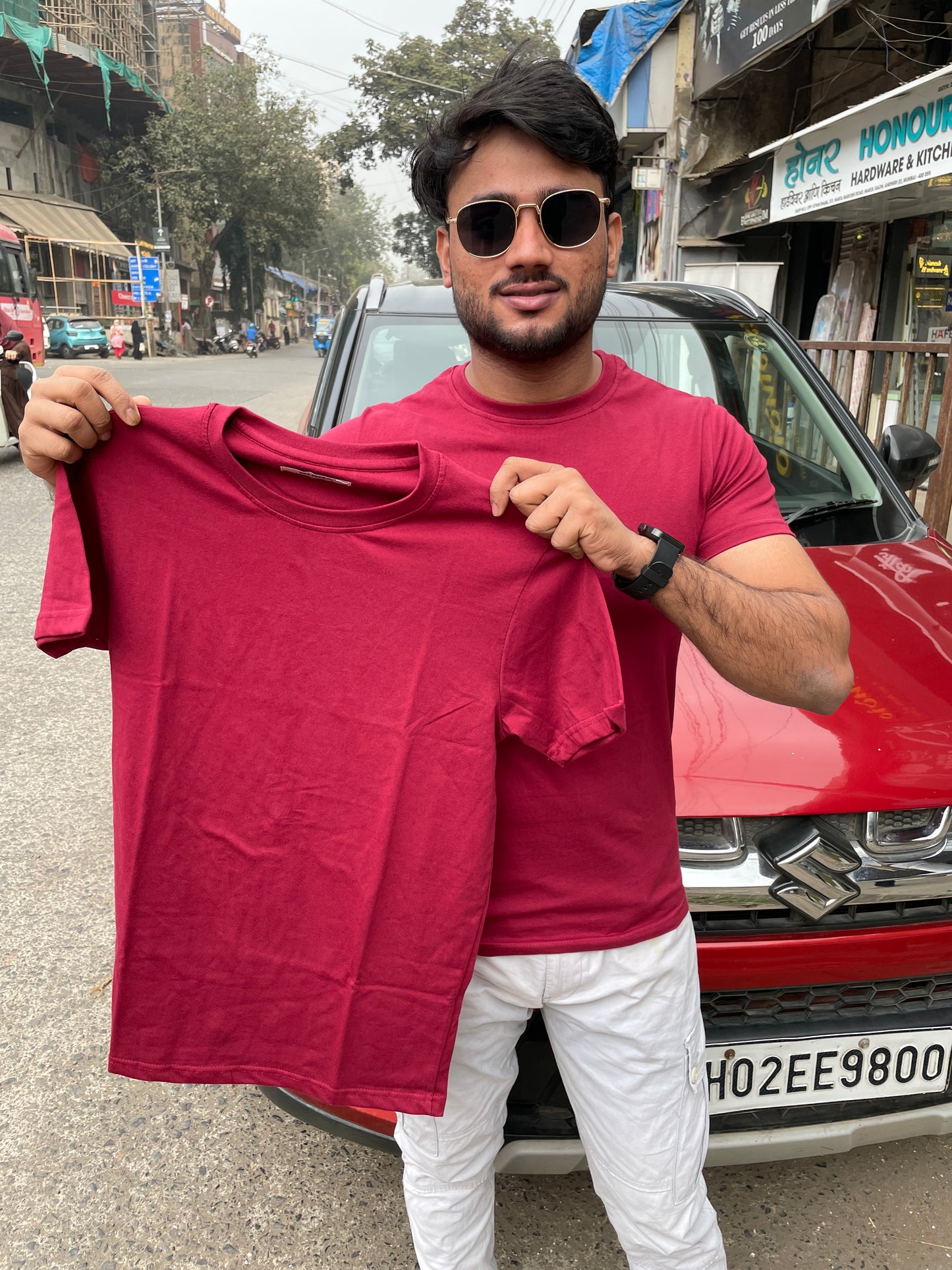 Maroon Basic Tshirt