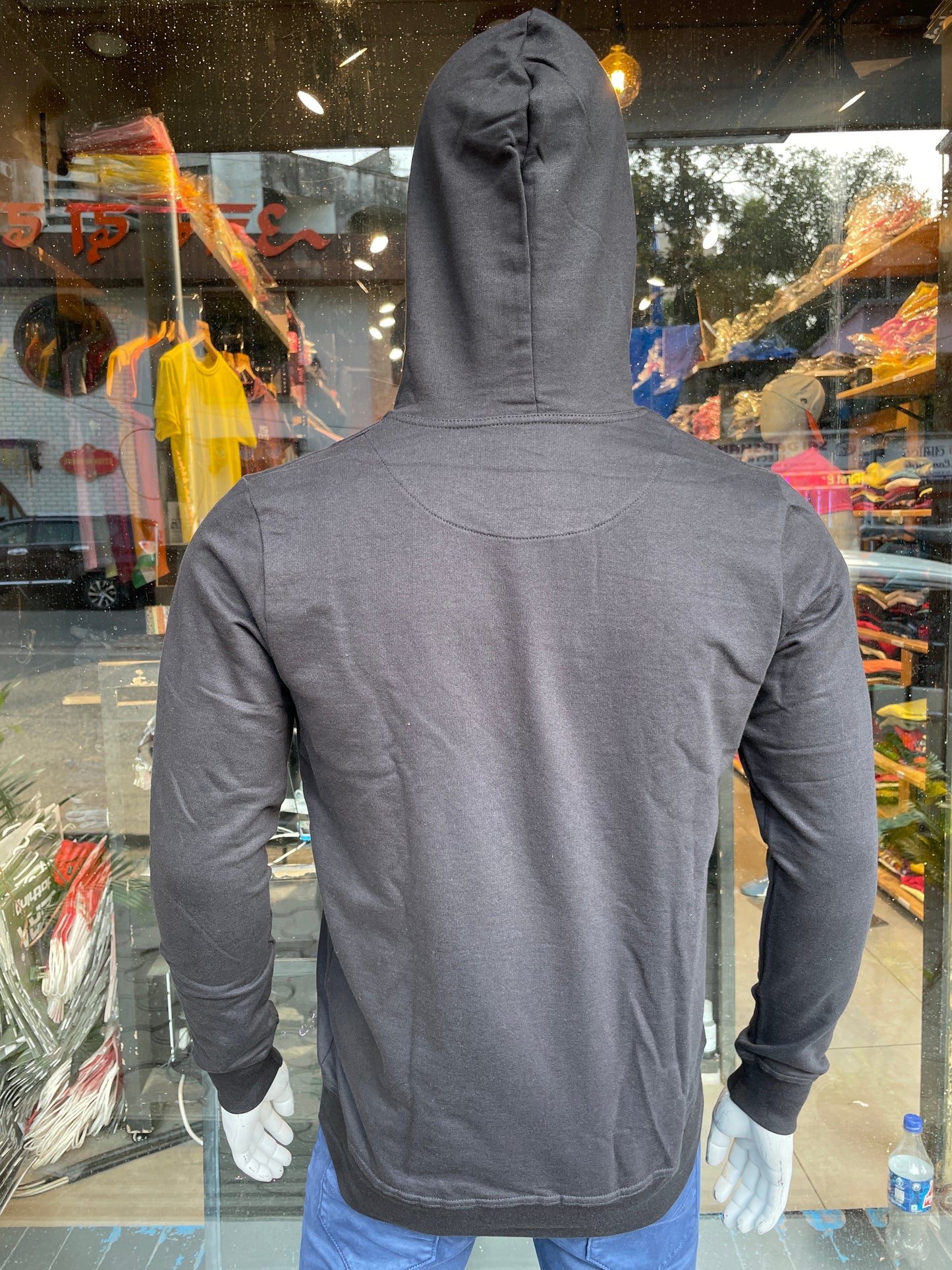 Black Kangaroo pockets Hoodie Jackets