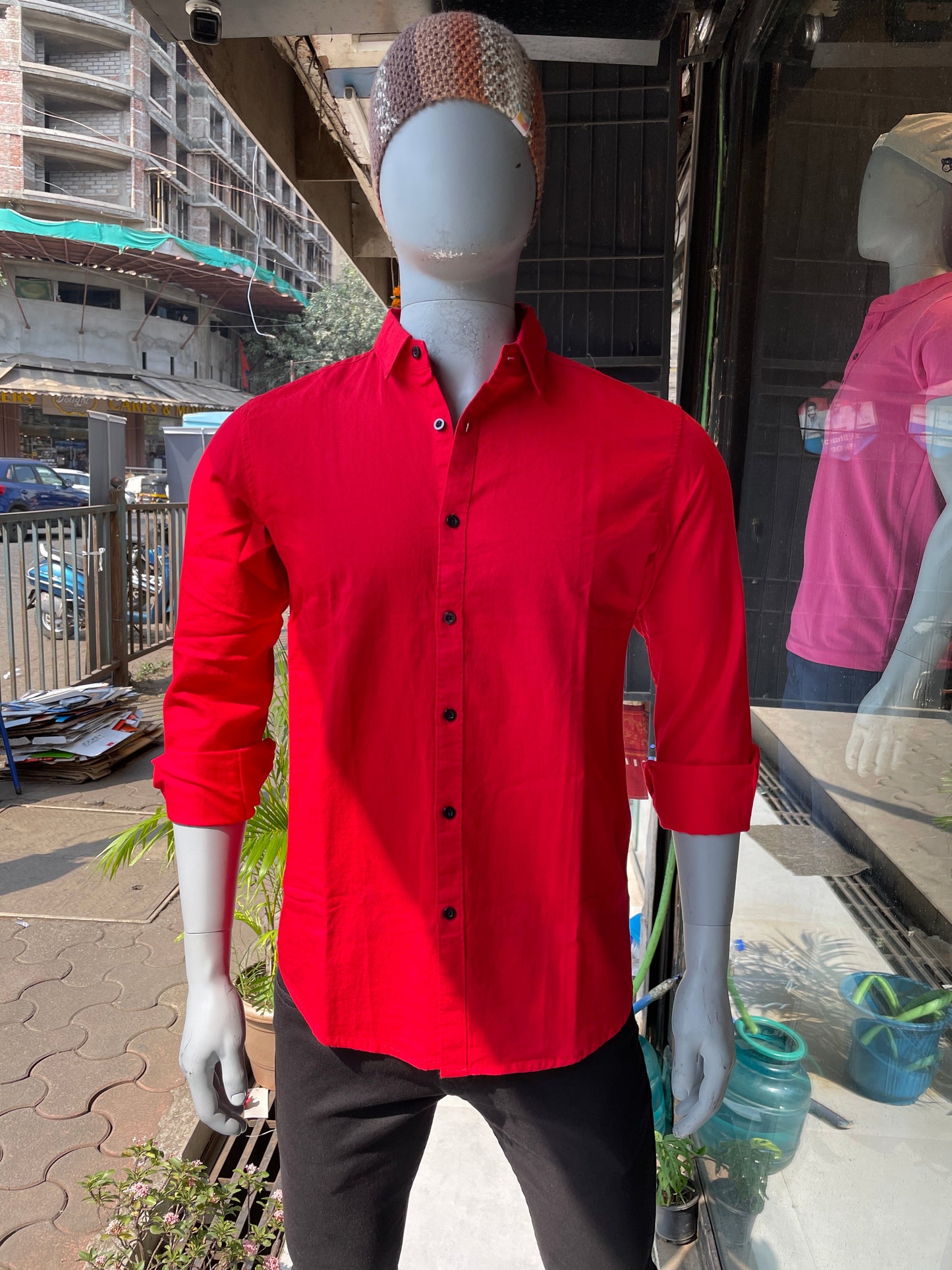 Red Plain Shirt