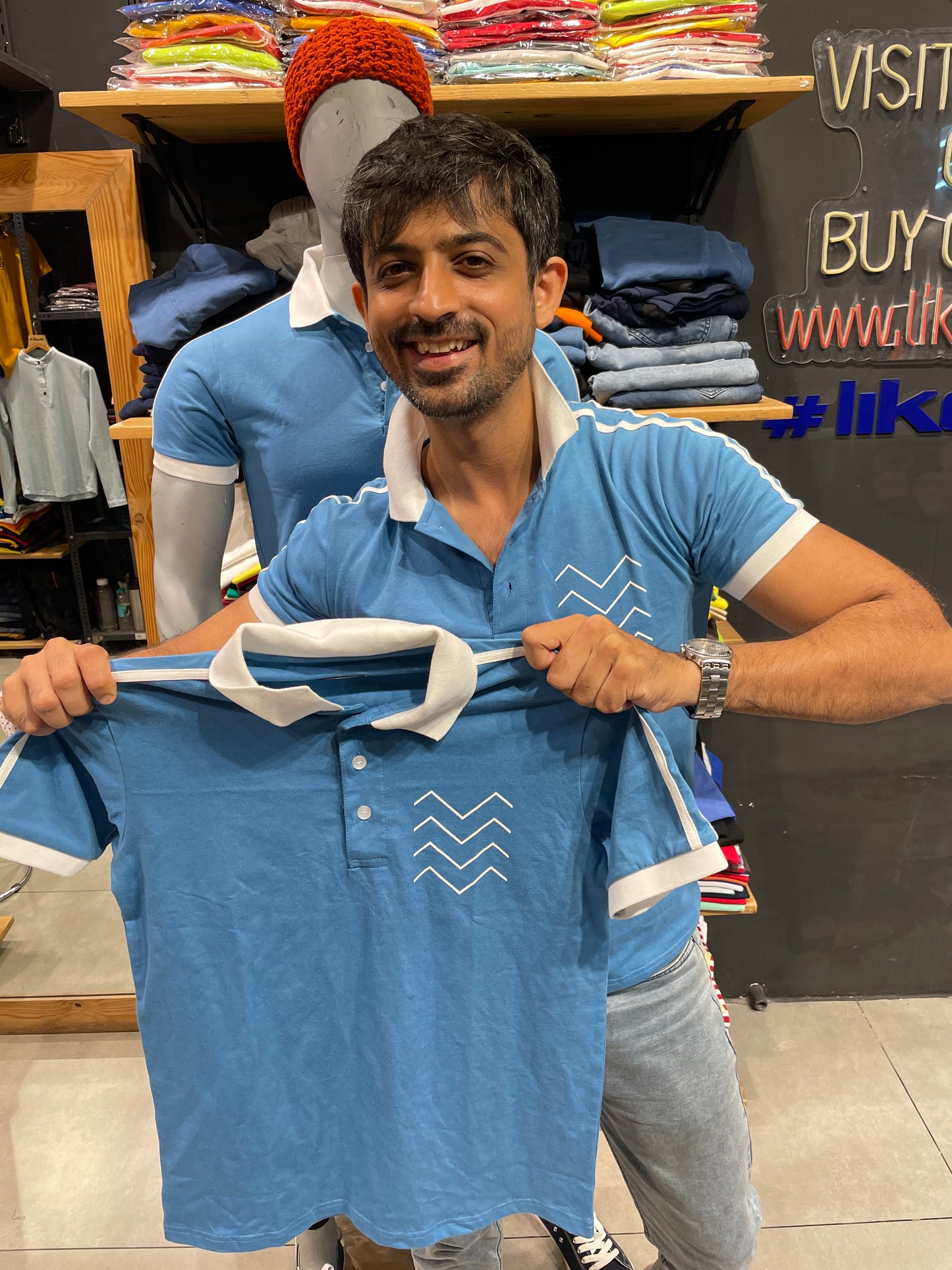 Faience Printed Polo Tshirt