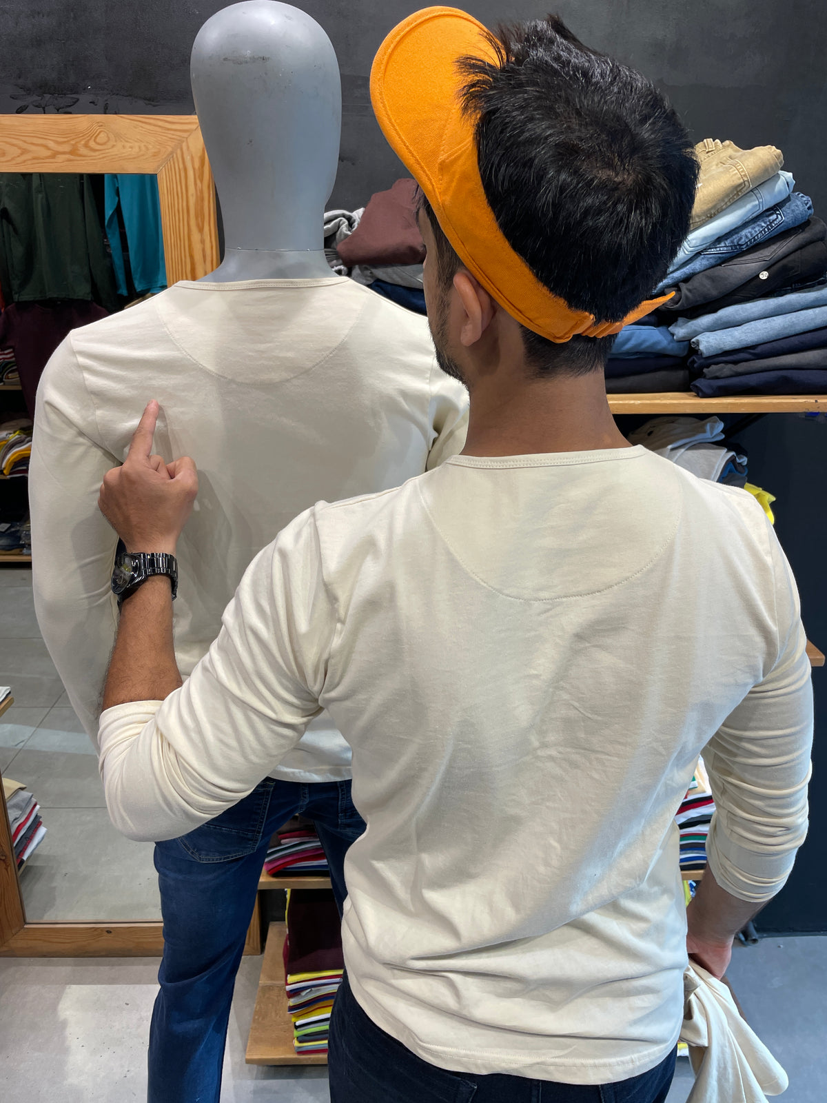 Sand Full Sleeves Henley