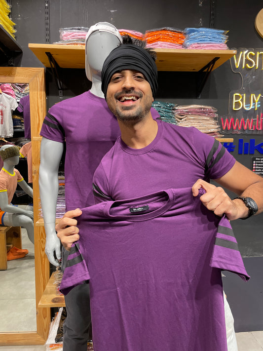 Purple Printed Tee