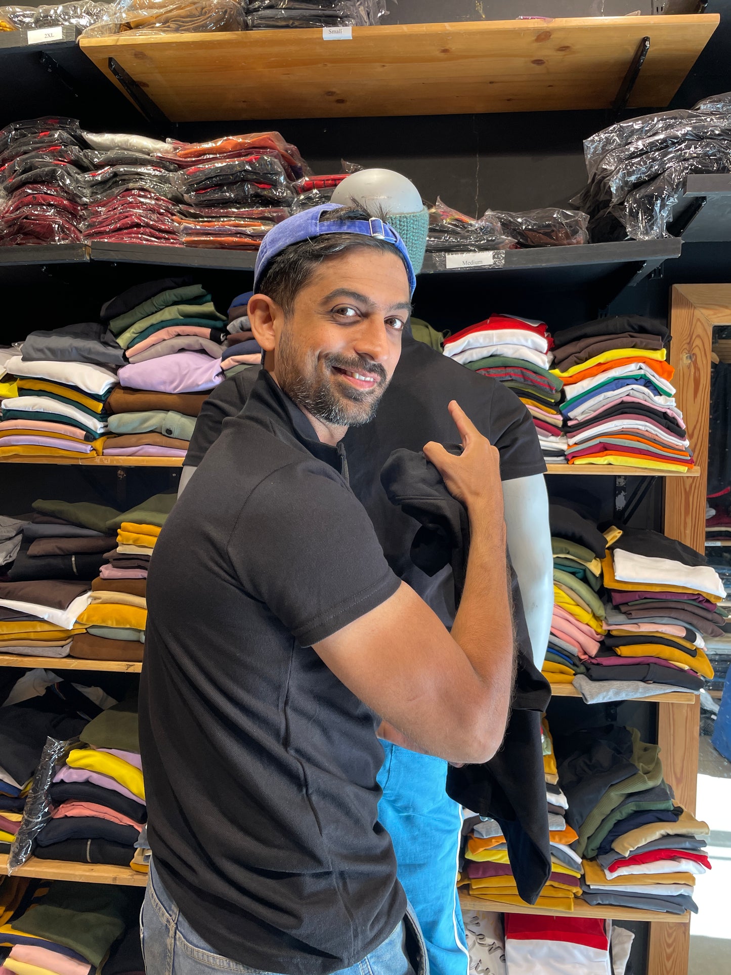 Black High Neck Collar with Zip