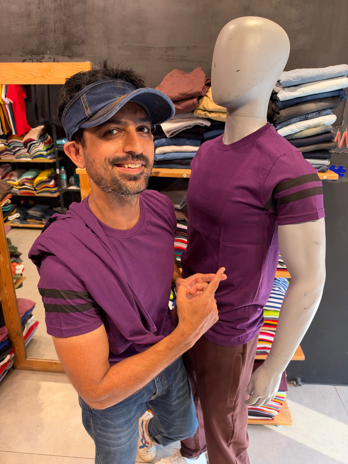 Purple Printed Tee