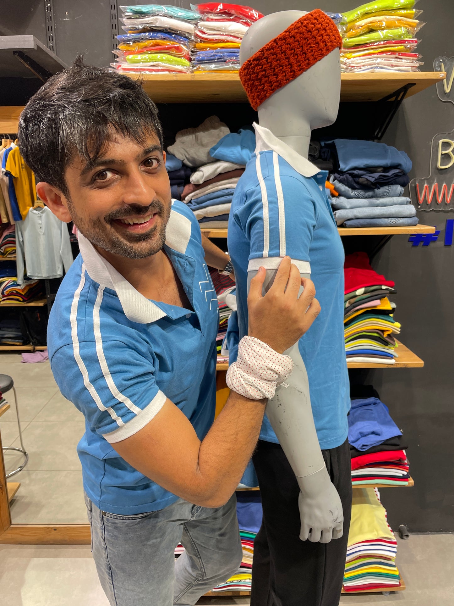 Faience Printed Polo Tshirt