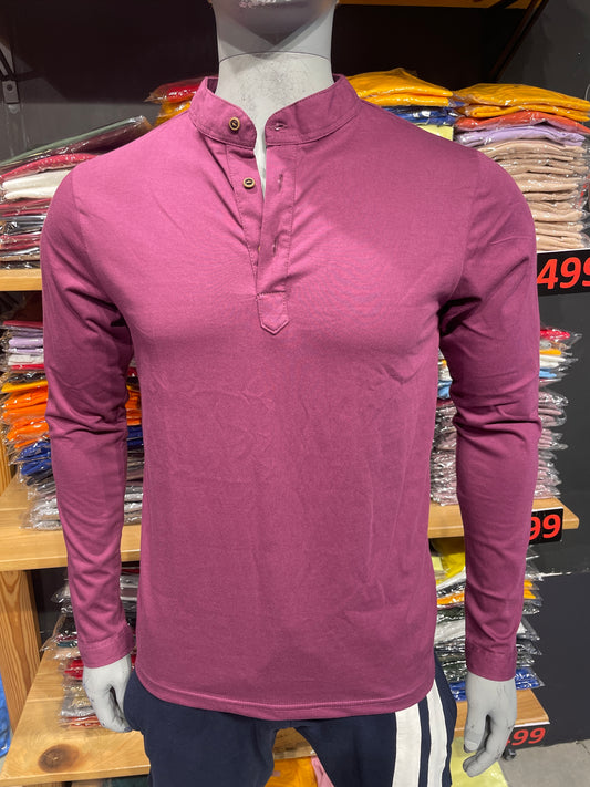 Purple Potion Chinese Collar Tee