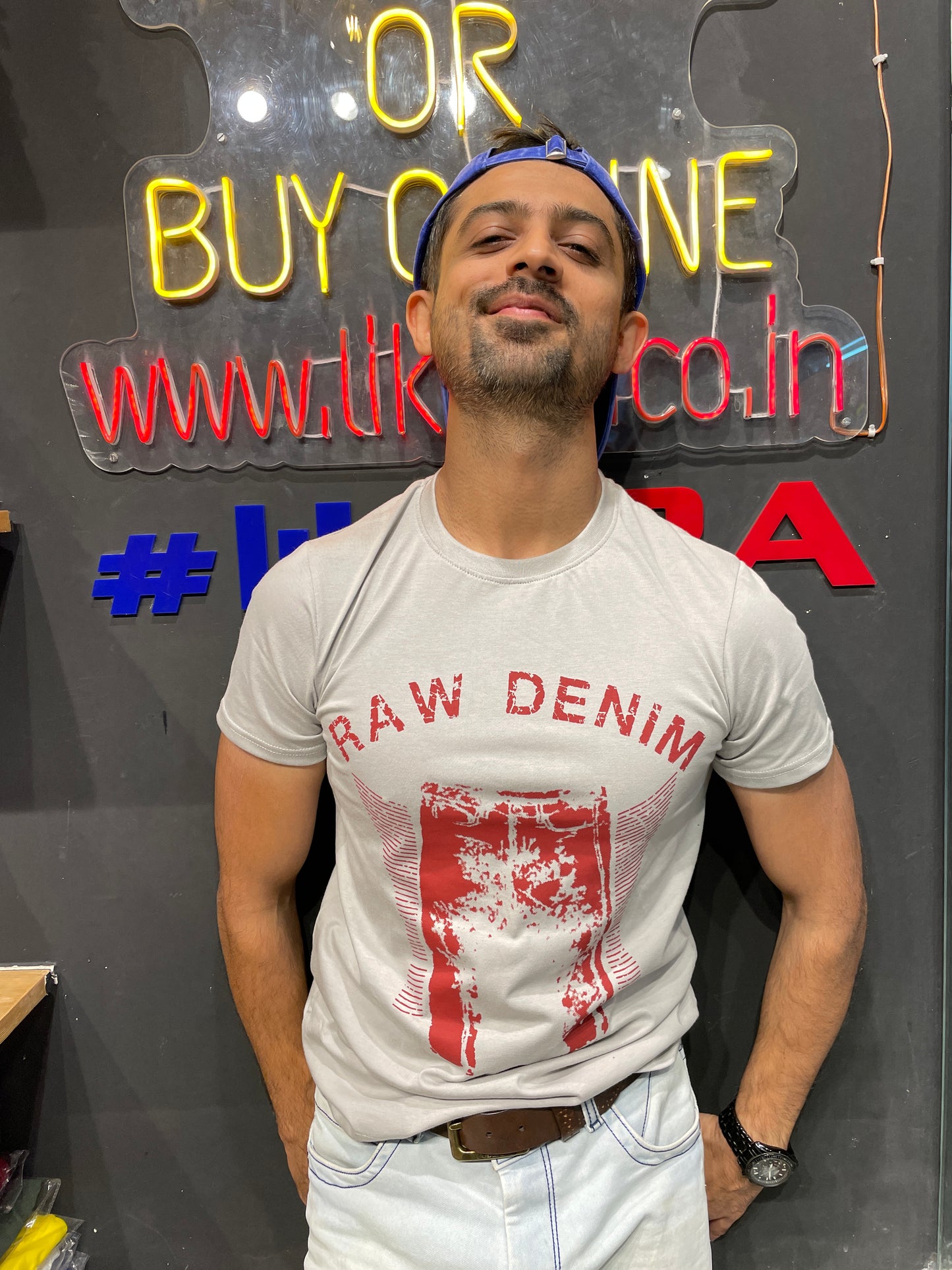 Light Grey Printed Tee