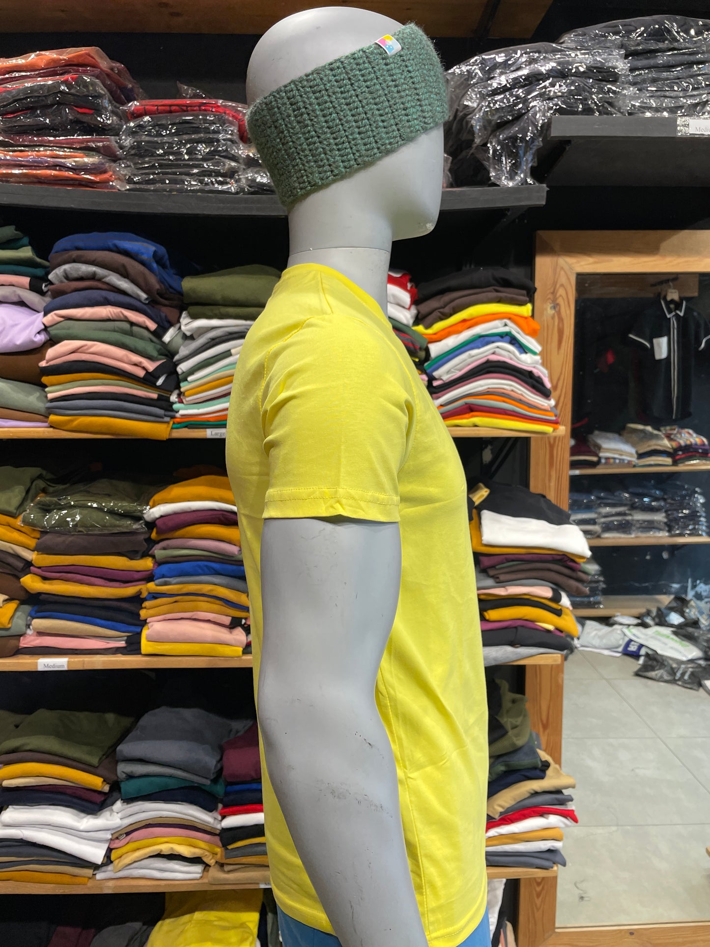 Yellow Basic Pocket Tshirt