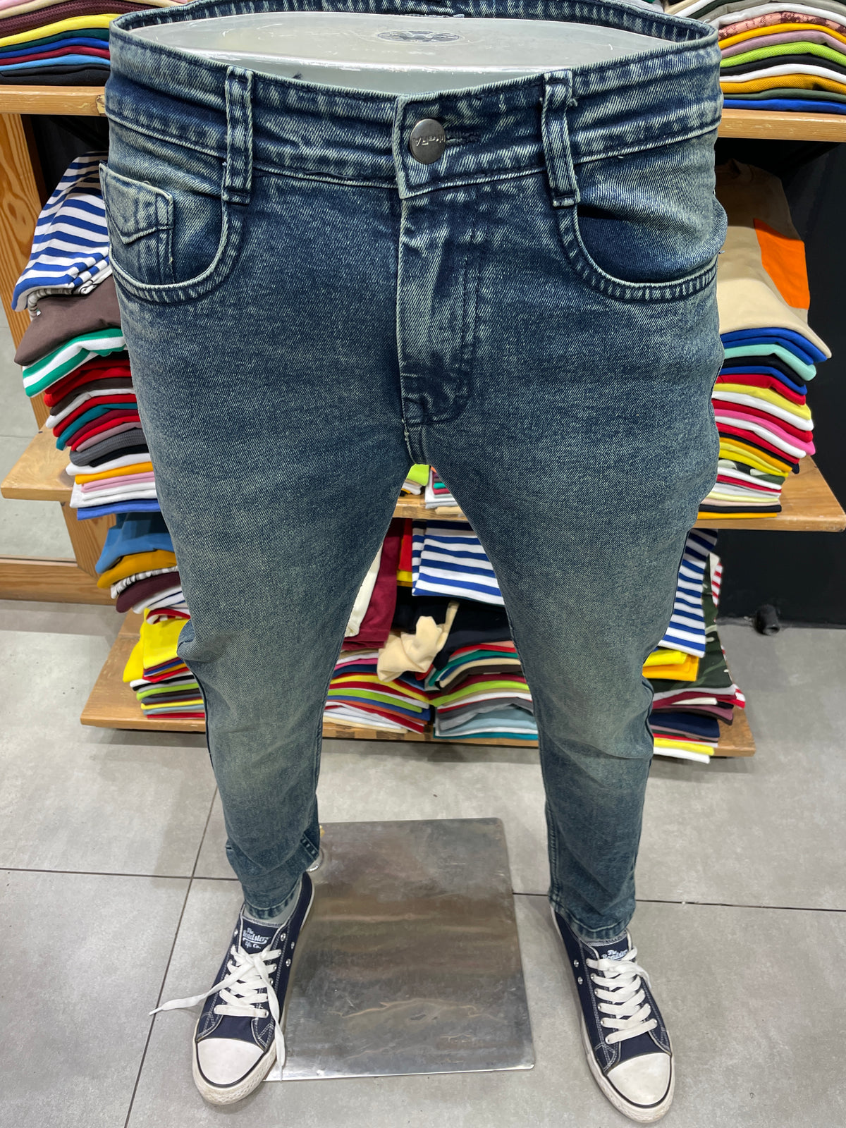 Greenish Wash Jeans