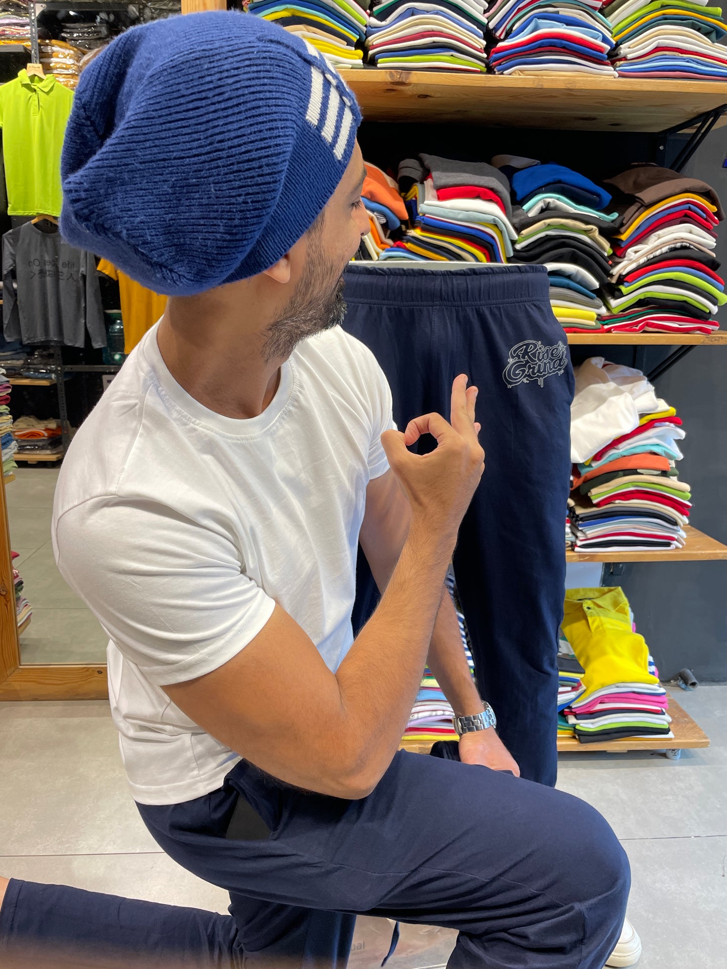 Navy Cotton Pyjama