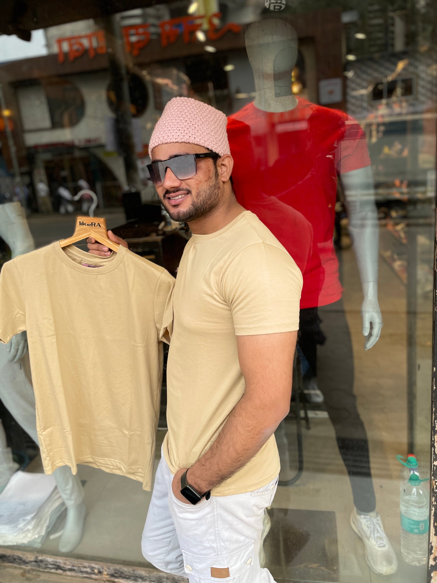 Beige Basic Tshirt (Use discount code BASIC999 for three colours or above)