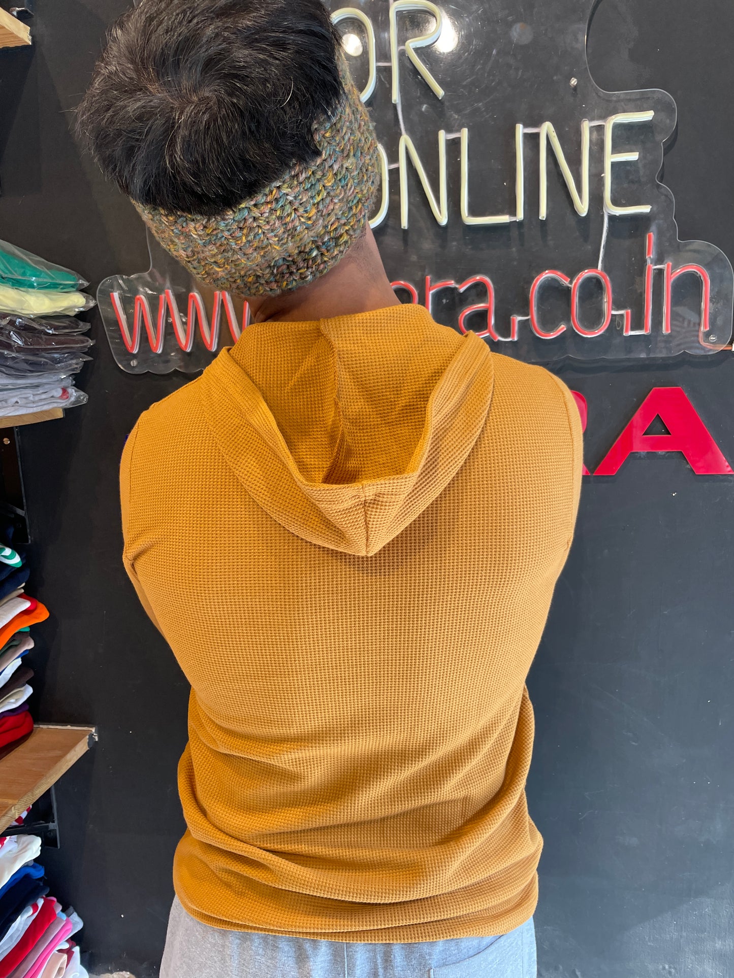 Cinnamon Waffle Hooded Tee
