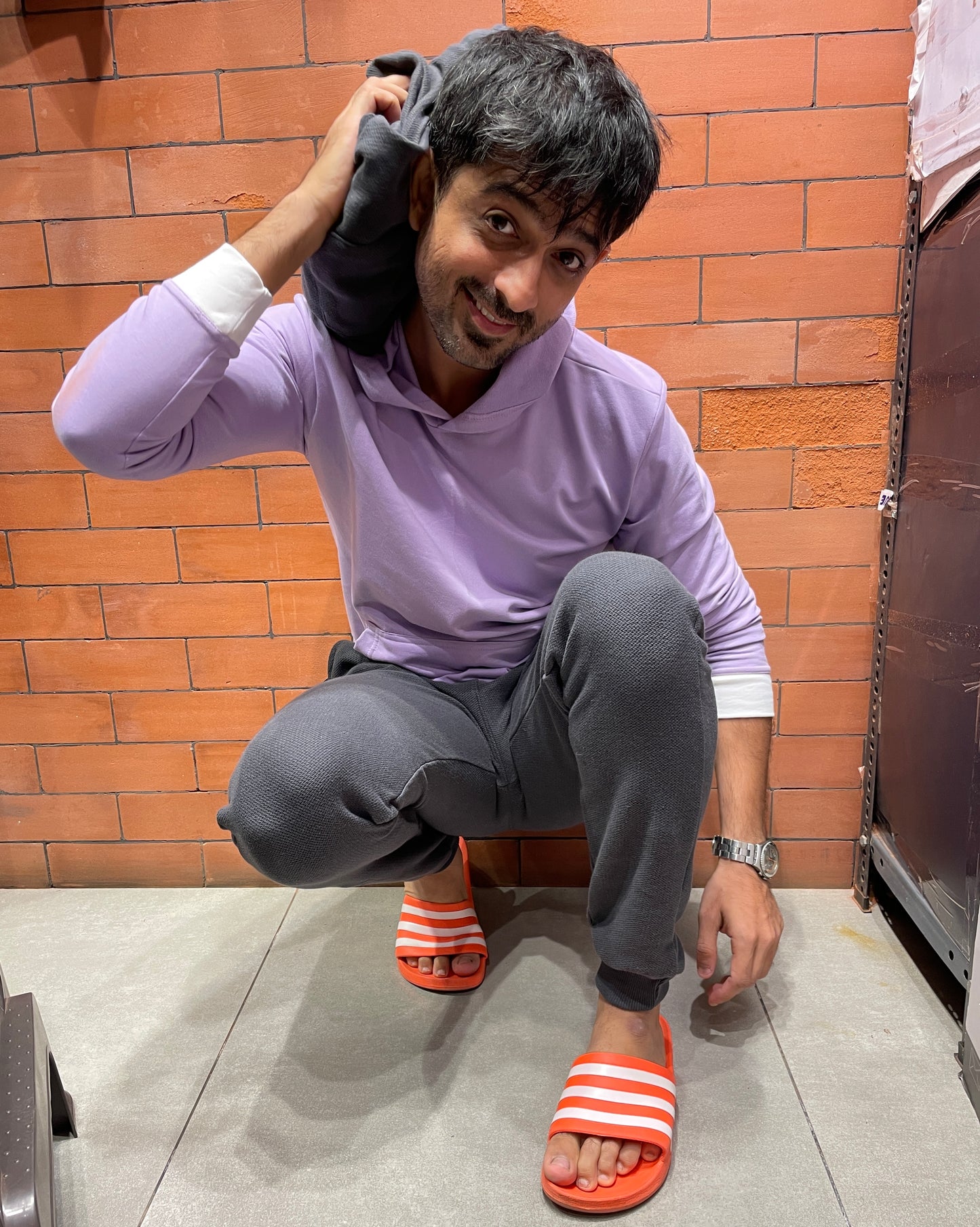 Dark Grey Cross Pocket Joggers