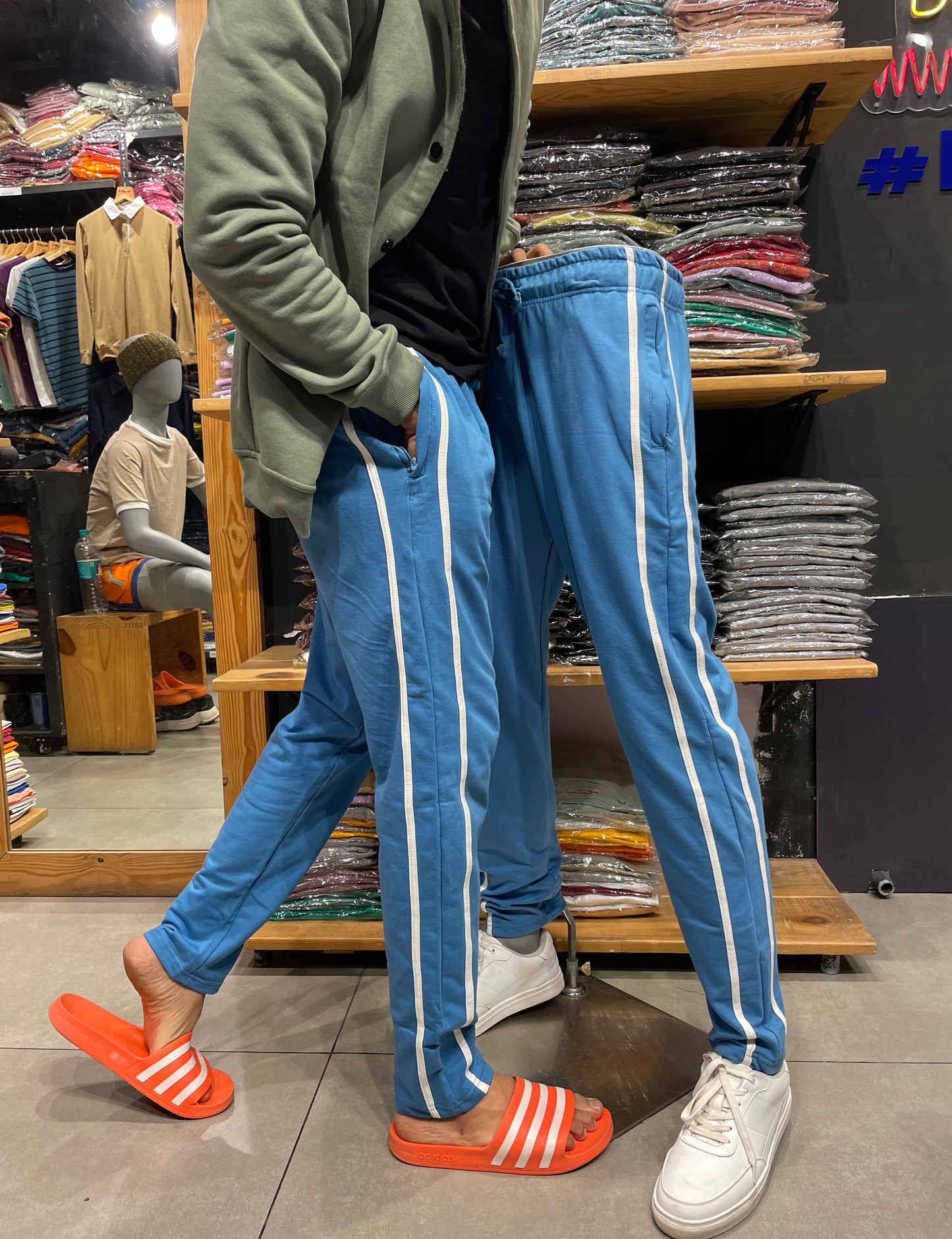 Faience Trackpant with Side Piping