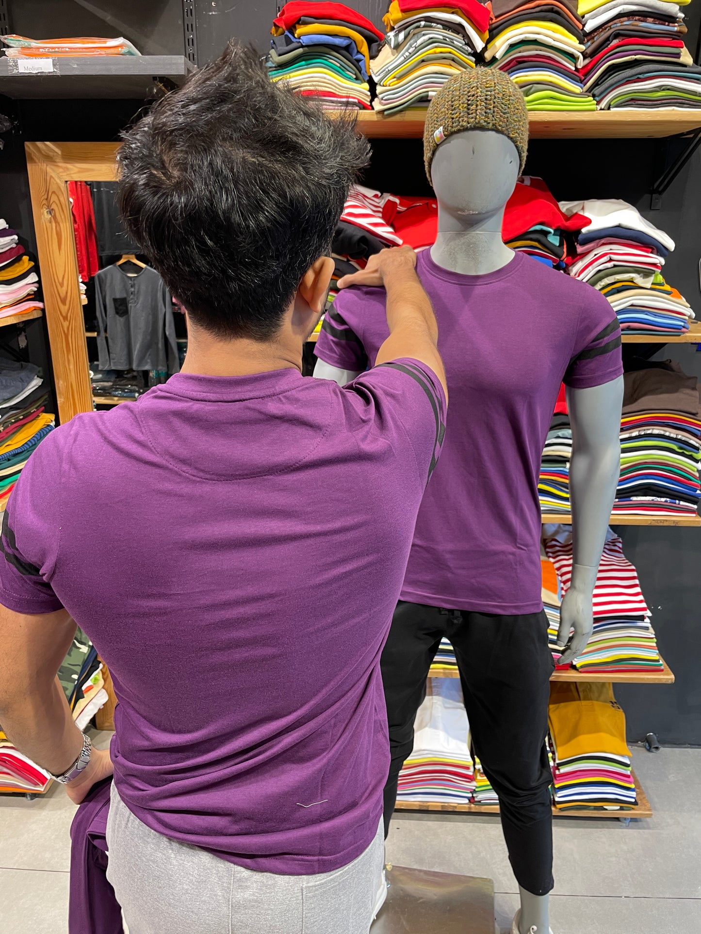 Purple Printed Tee