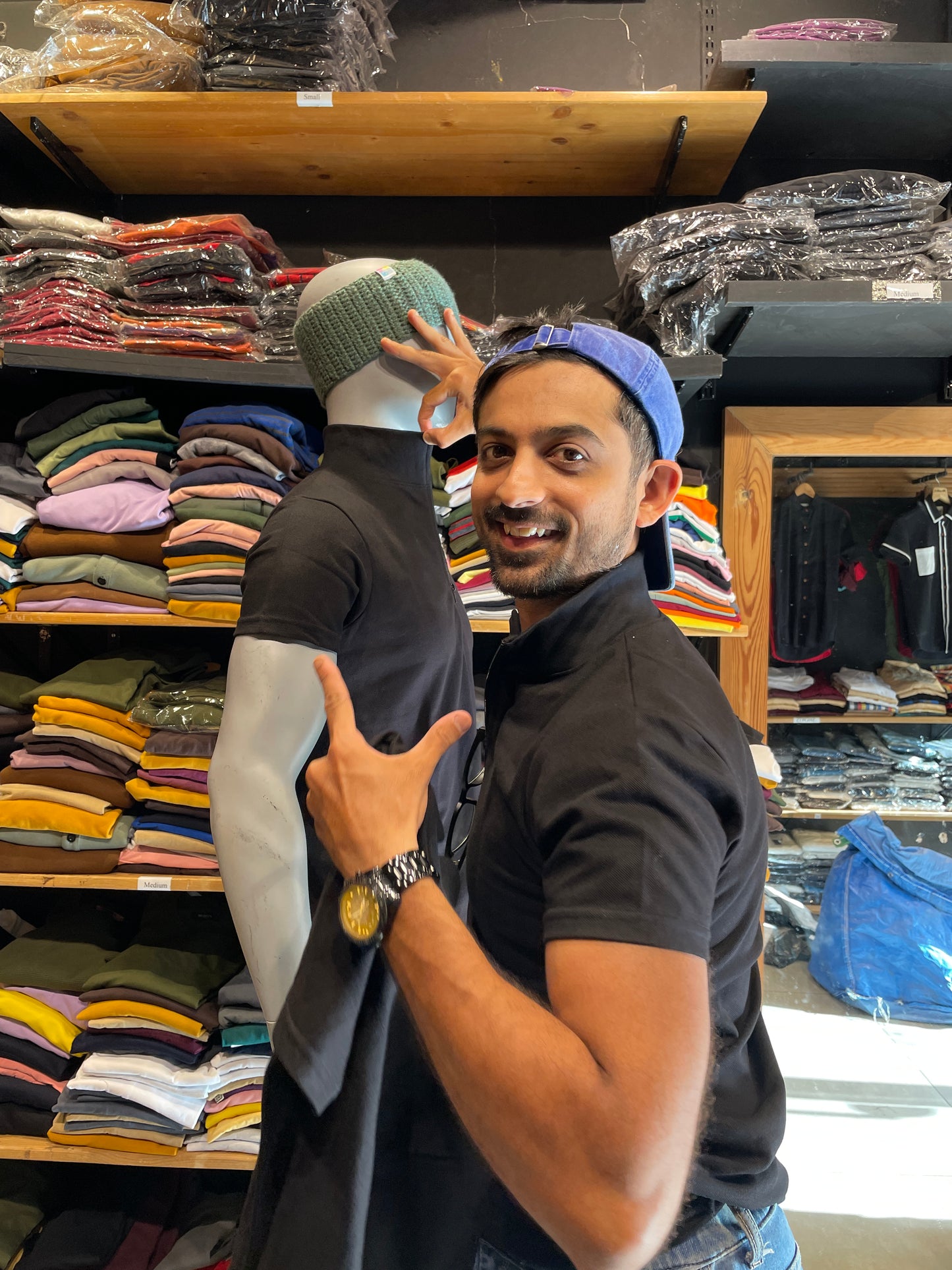 Black High Neck Collar with Zip