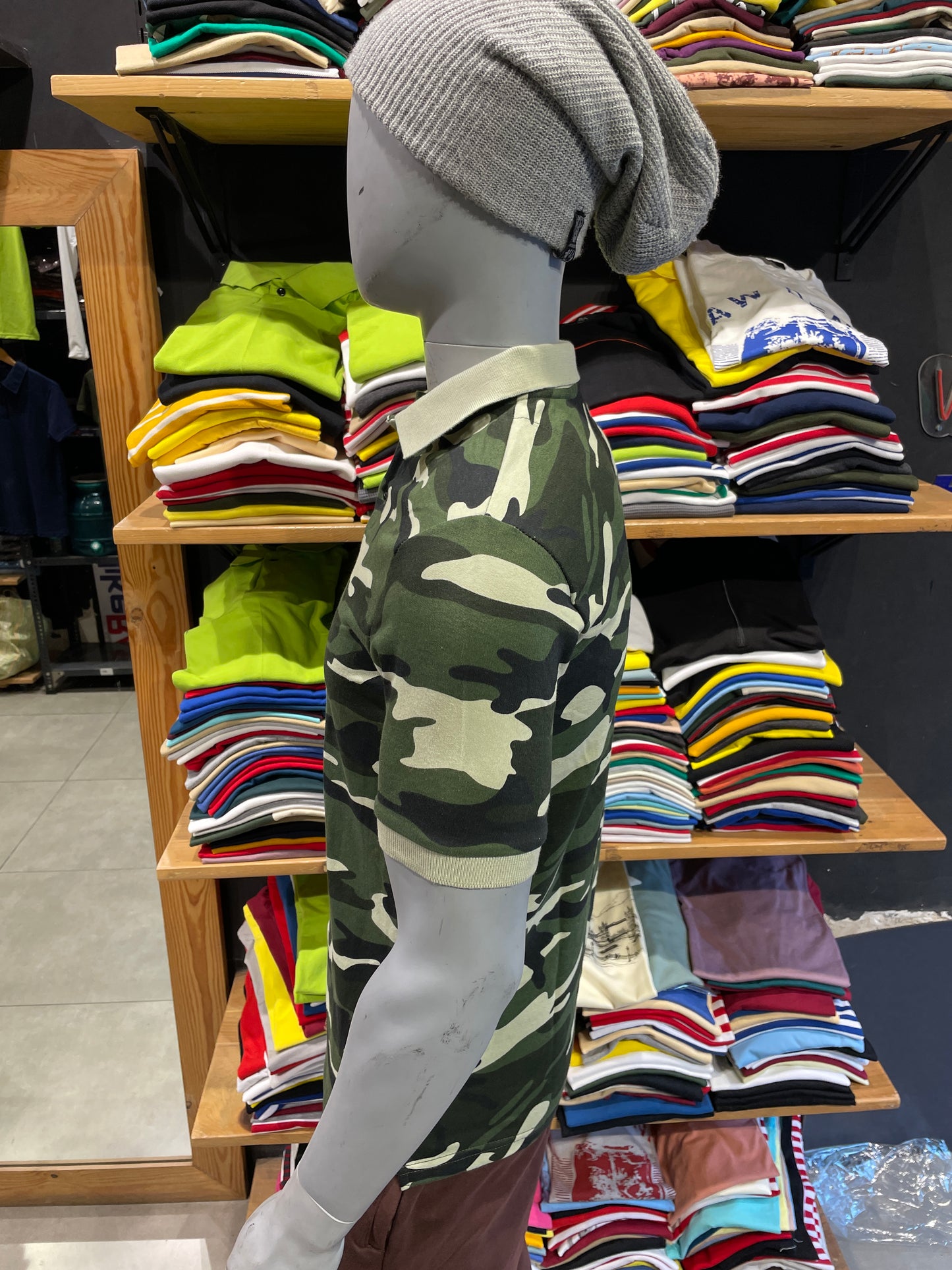 Army Print Polo Tshirt
