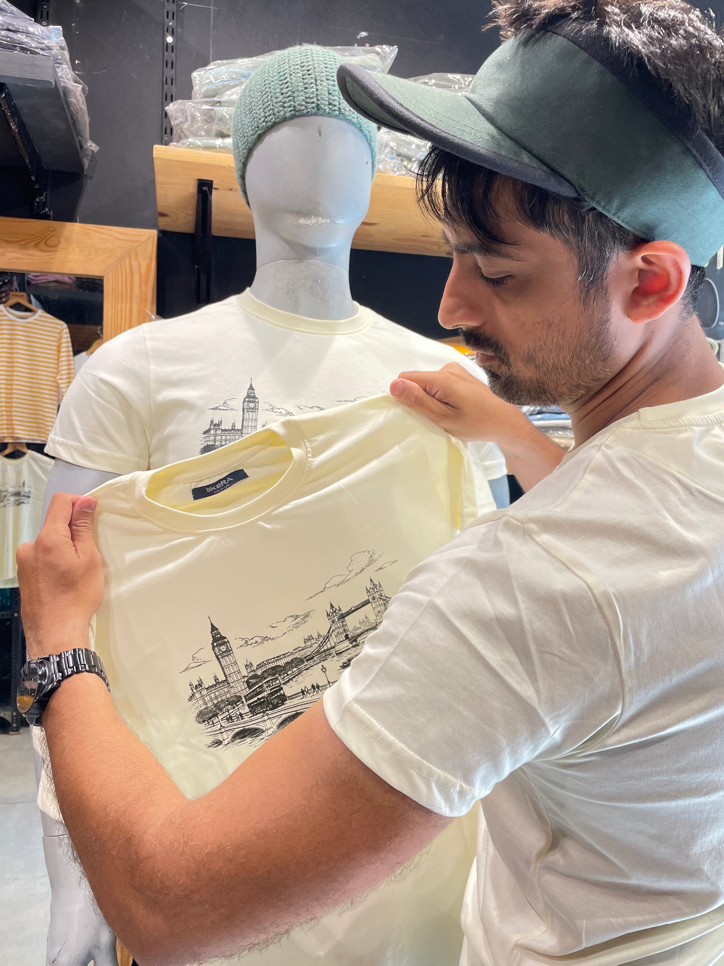 Antique White Printed Tee