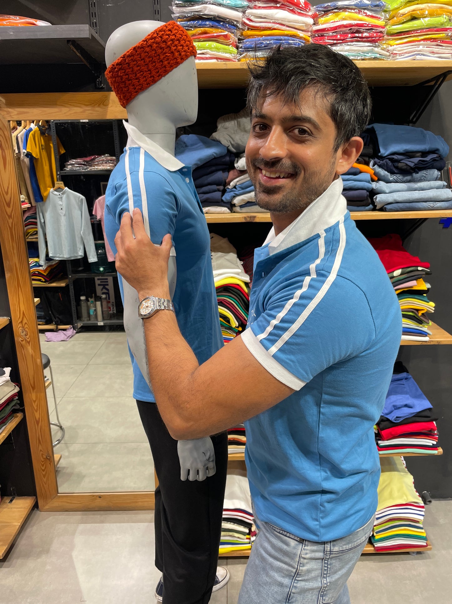 Faience Printed Polo Tshirt