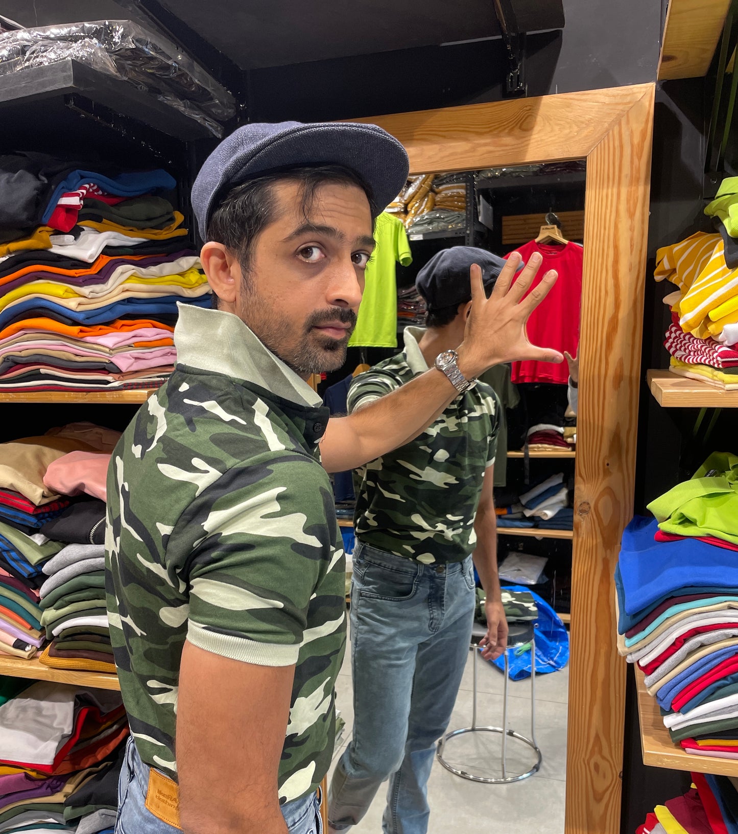 Army Print Polo Tshirt