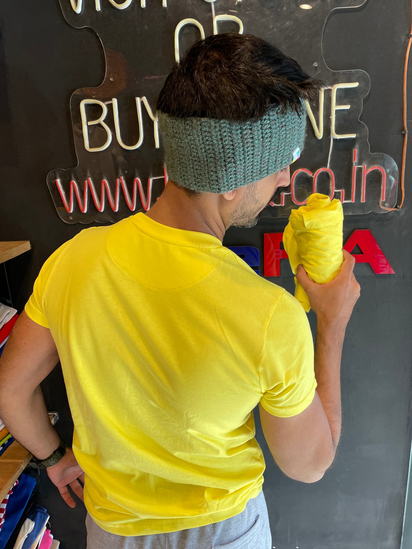 Yellow Basic Pocket Tshirt