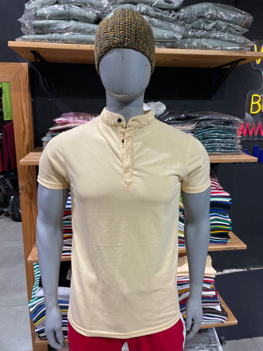 Fawn Chinese Collar Tee