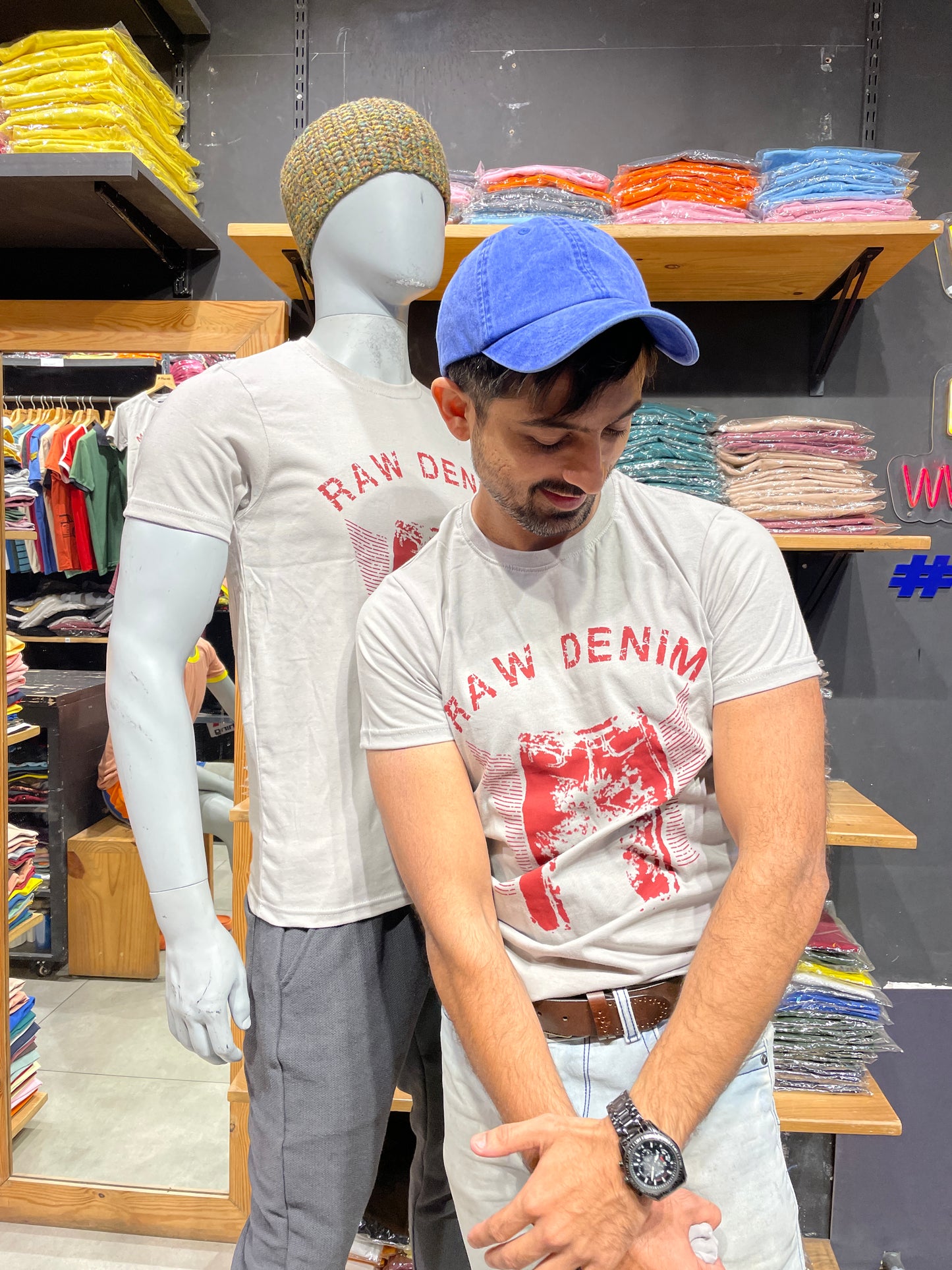 Light Grey Printed Tee