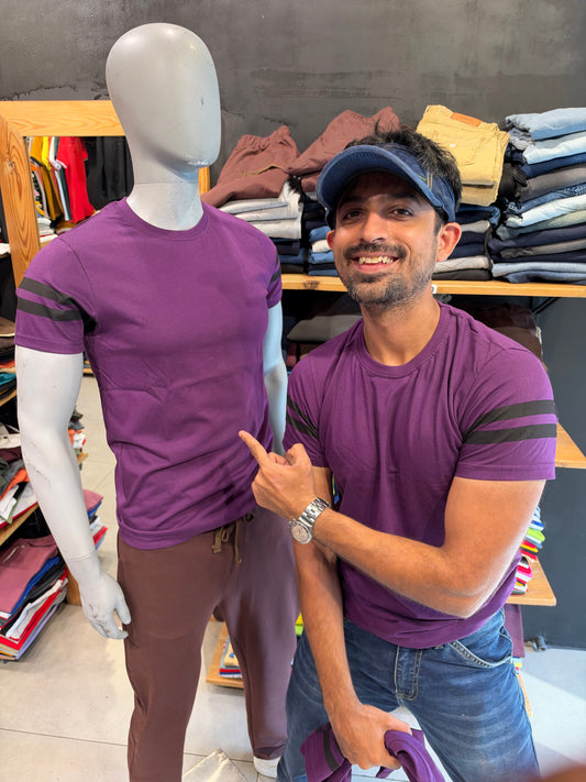 Purple Printed Tee