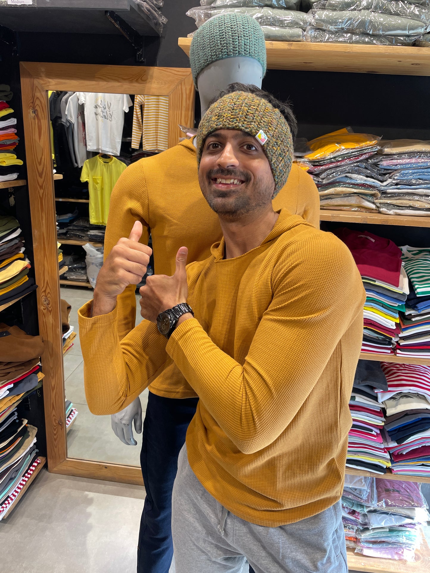 Cinnamon Waffle Hooded Tee