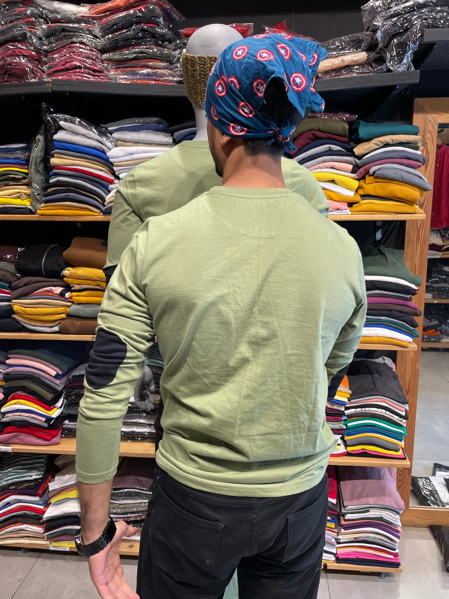 Iguana Elbow Patch Tshirt