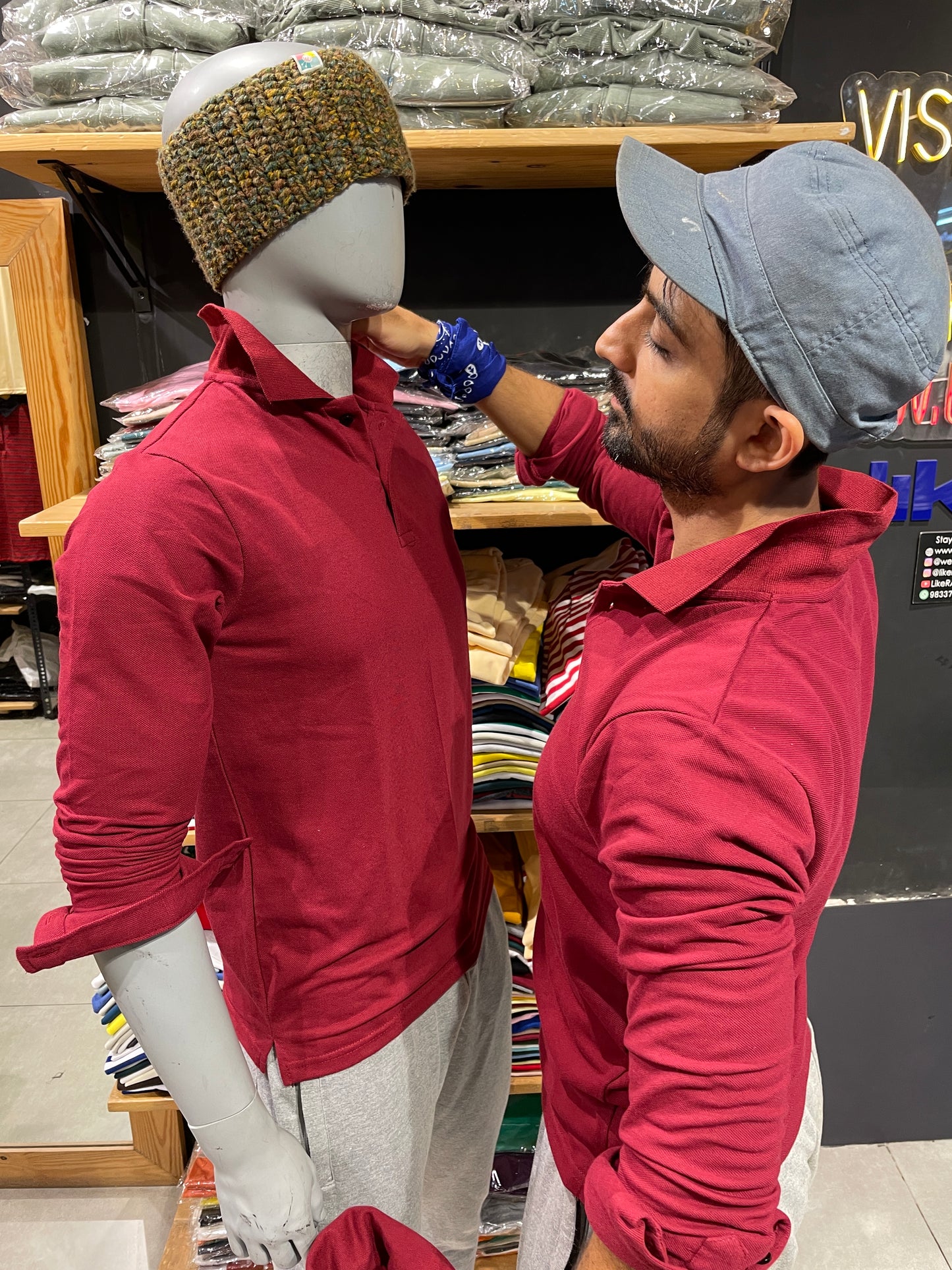 Maroon Polo Tshirt