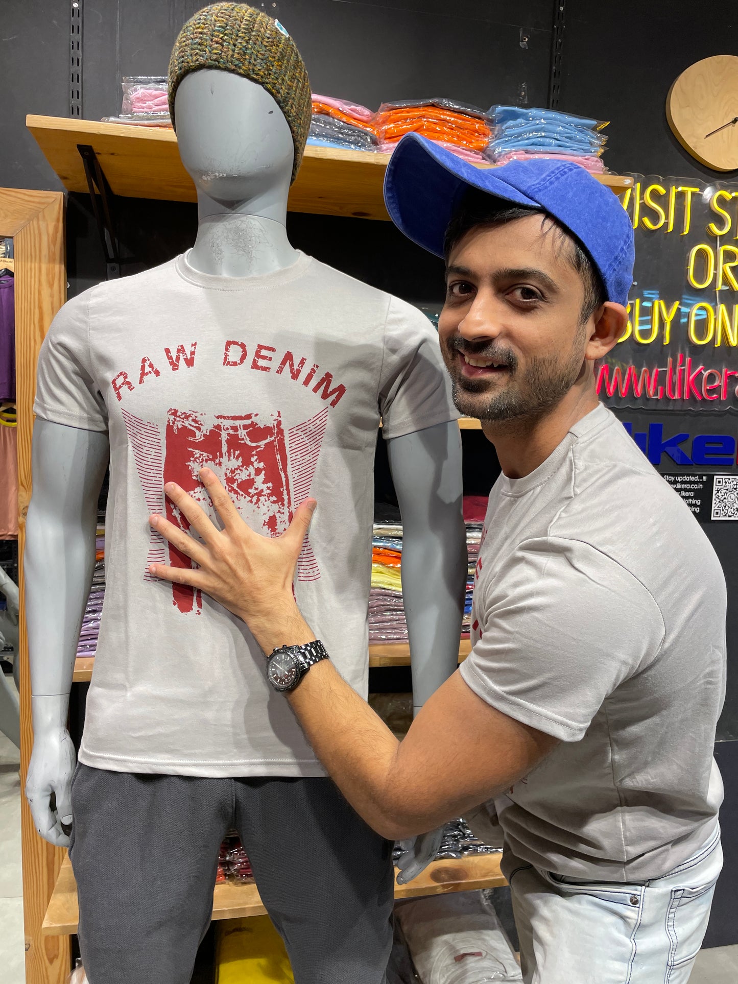 Light Grey Printed Tee