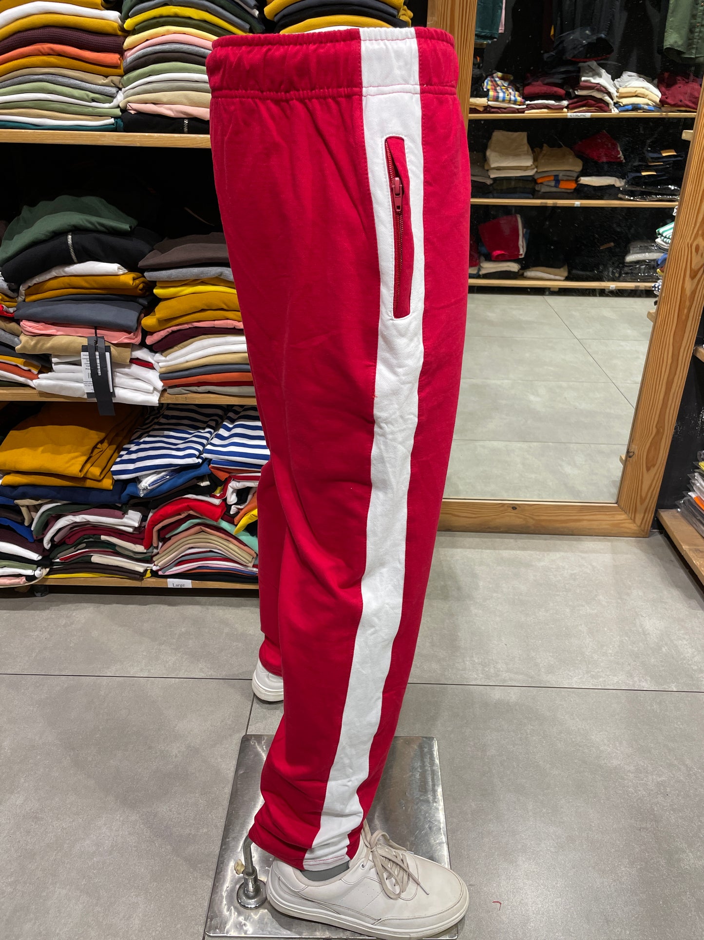 Red Side Stripe Trackpant