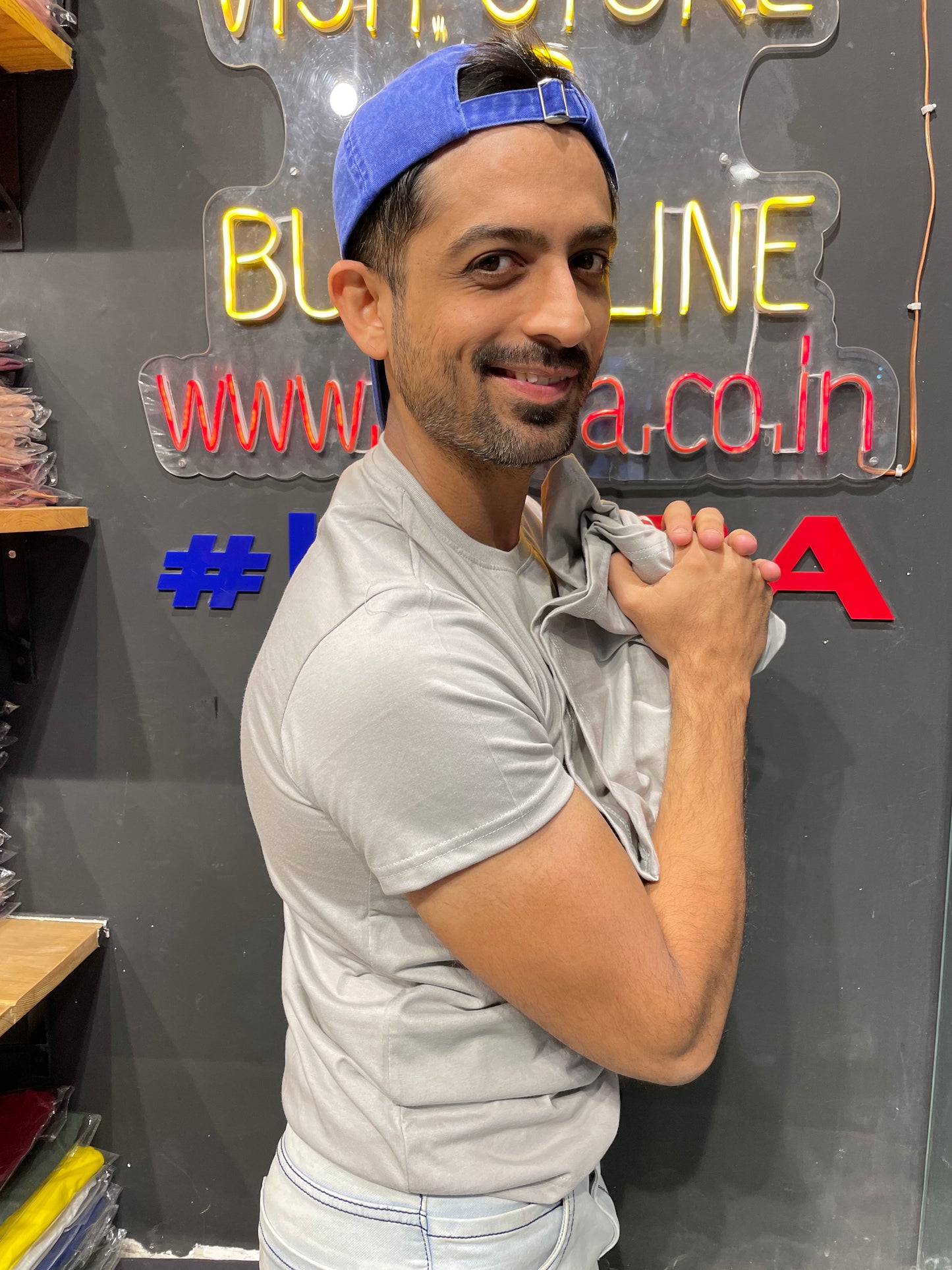 Light Grey Printed Tee