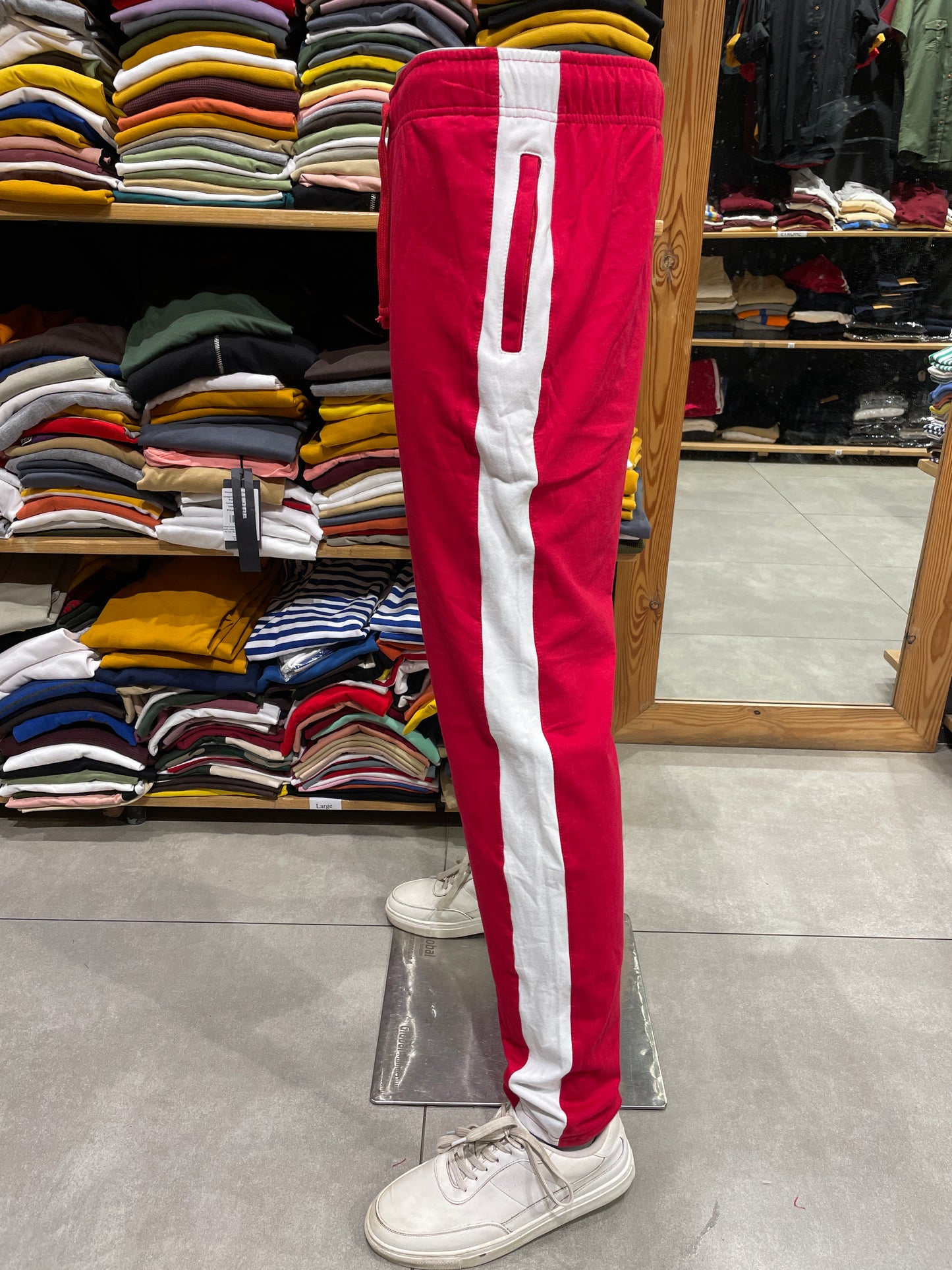 Red Side Stripe Trackpant