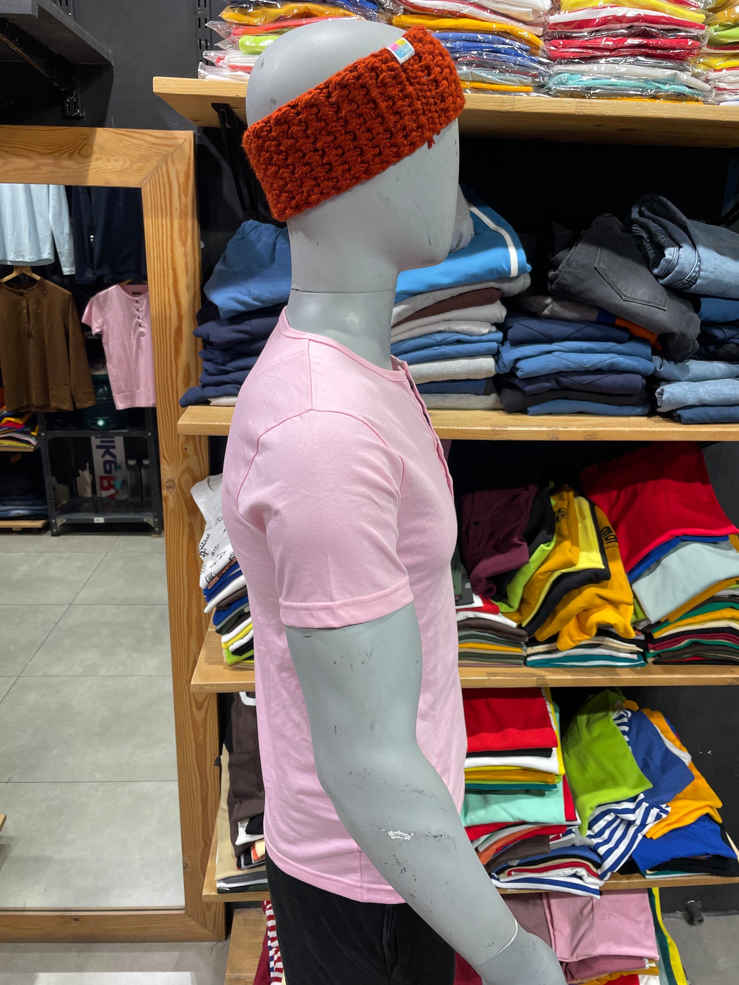 Pink Henley Tshirt
