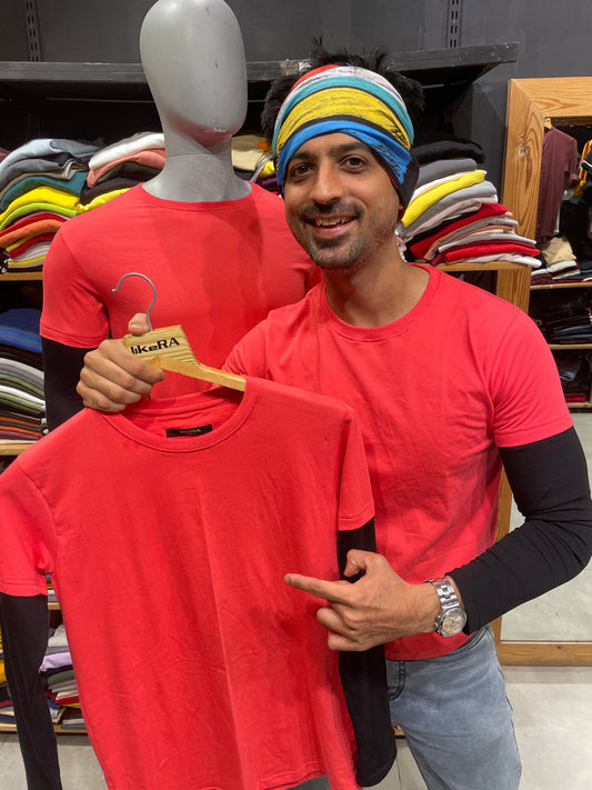 Dark Pink Doctor Sleeves Tshirt