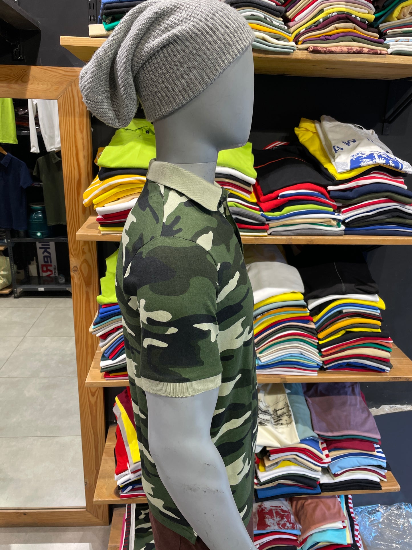 Army Print Polo Tshirt