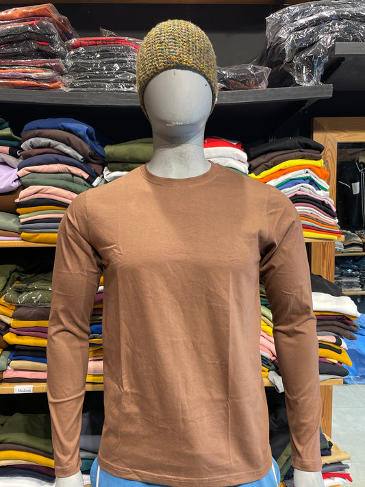 Light Brown Elbow Patch Tshirt