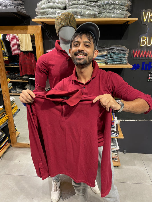 Maroon Polo Tshirt